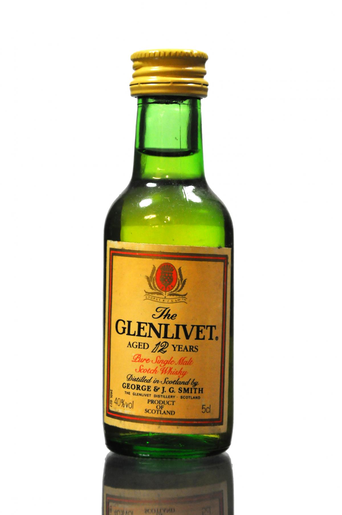 Glenlivet 12 Year Old Miniature