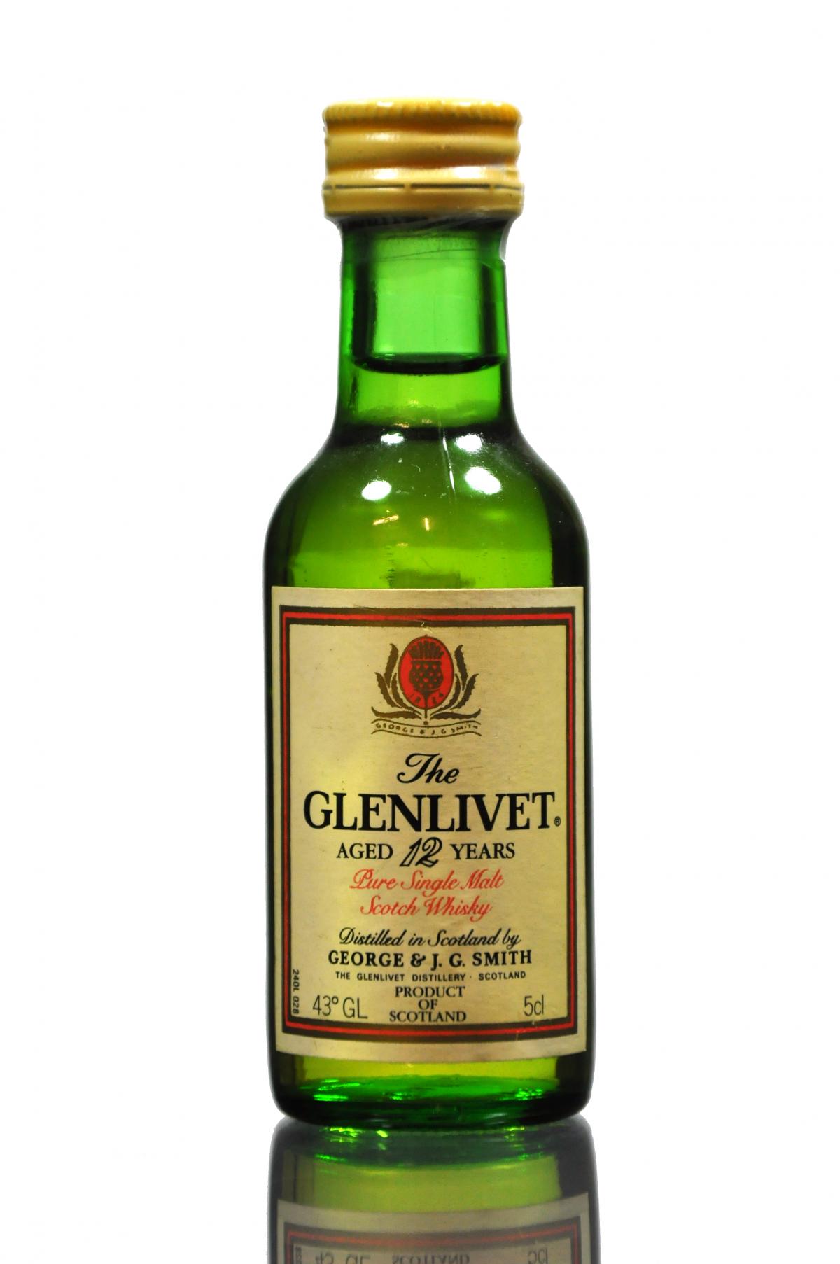 Glenlivet 12 Year Old Miniature