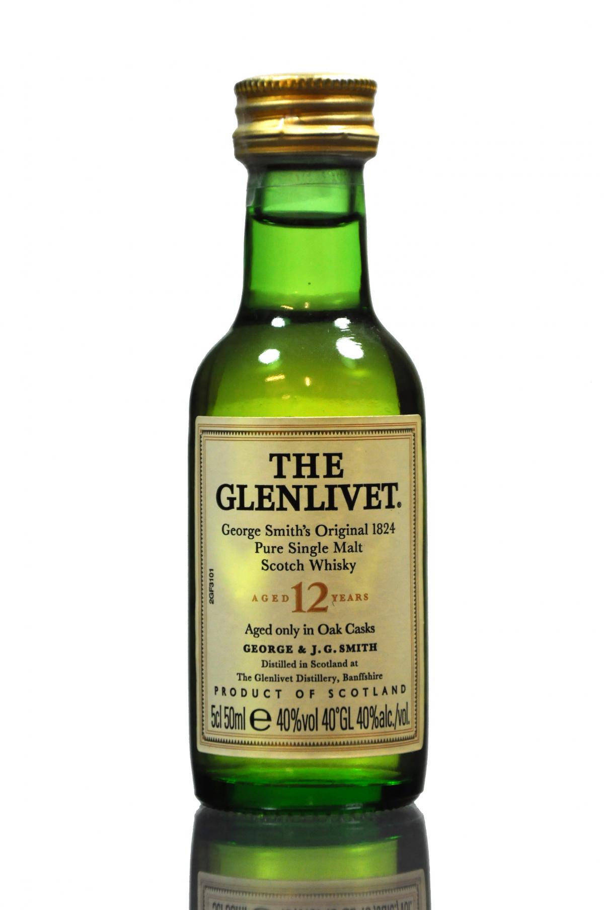 Glenlivet 12 Year Old Miniature