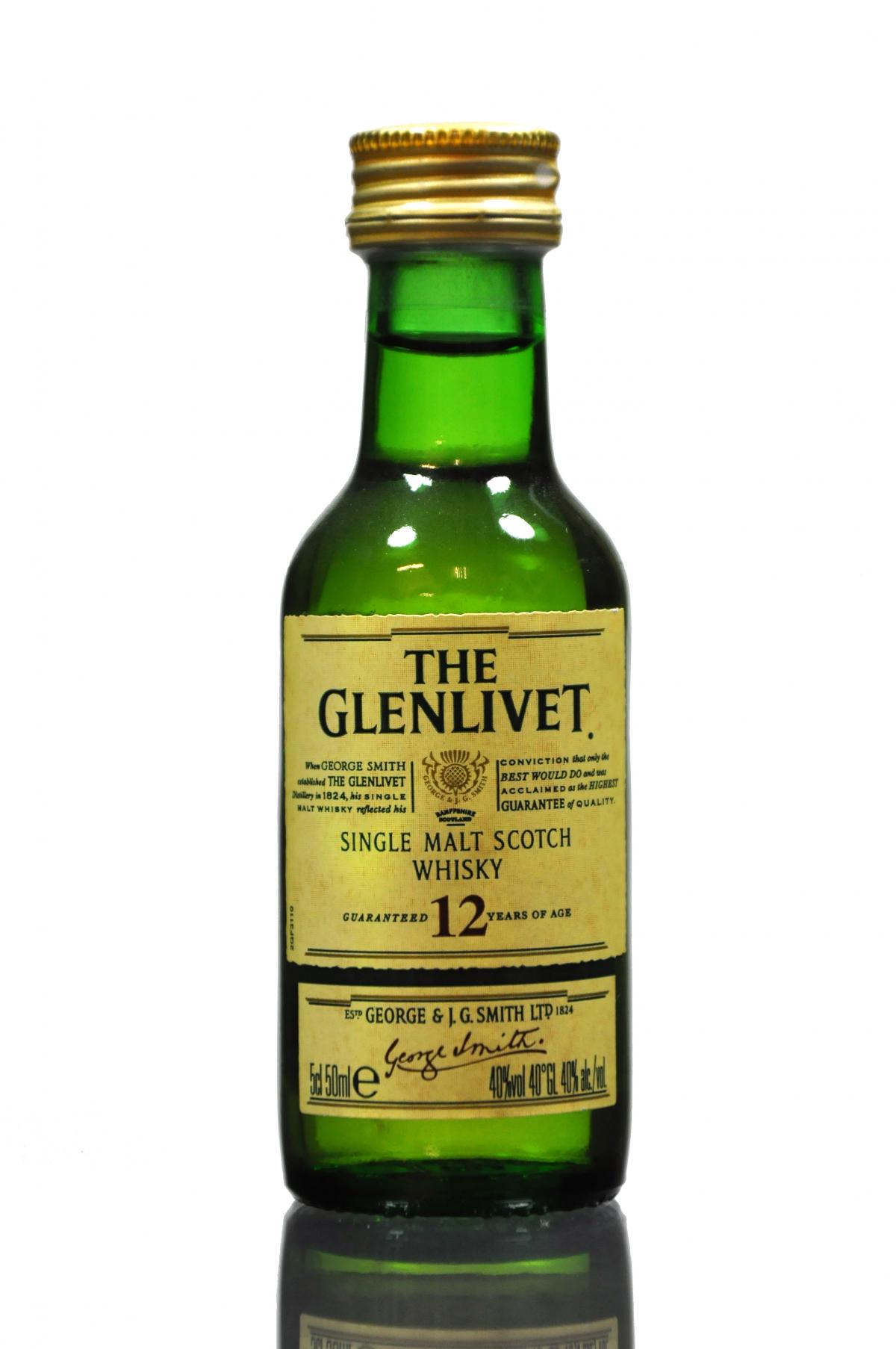 Glenlivet 12 Year Old Miniature