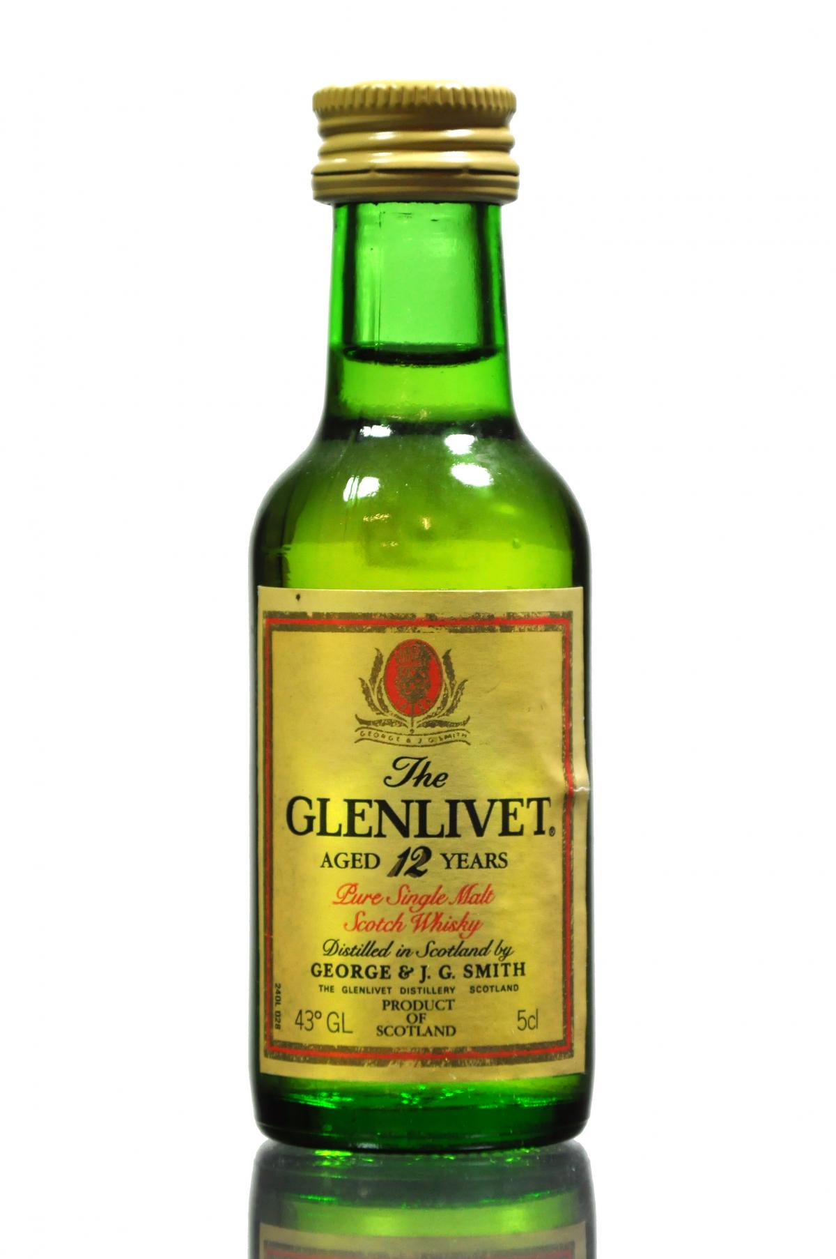Glenlivet 12 Year Old Miniature