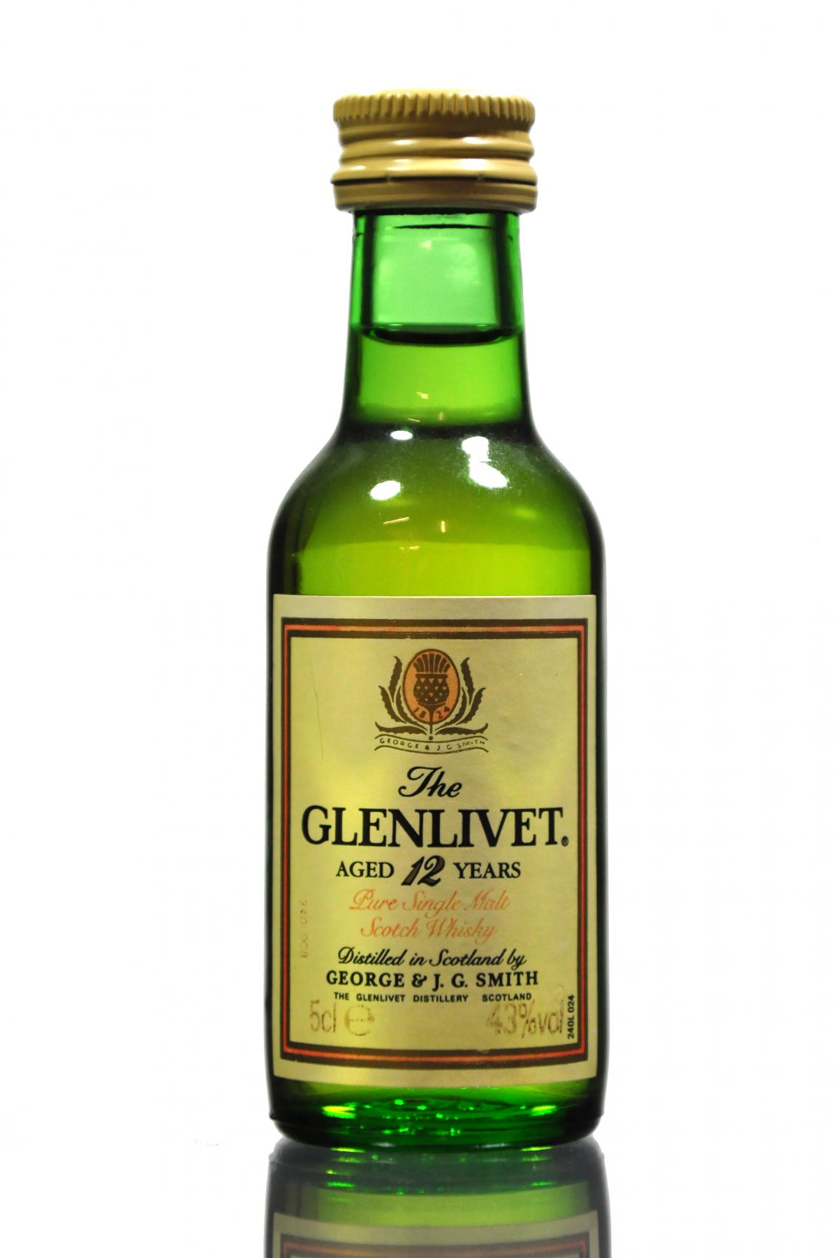 Glenlivet 12 Year Old Miniature