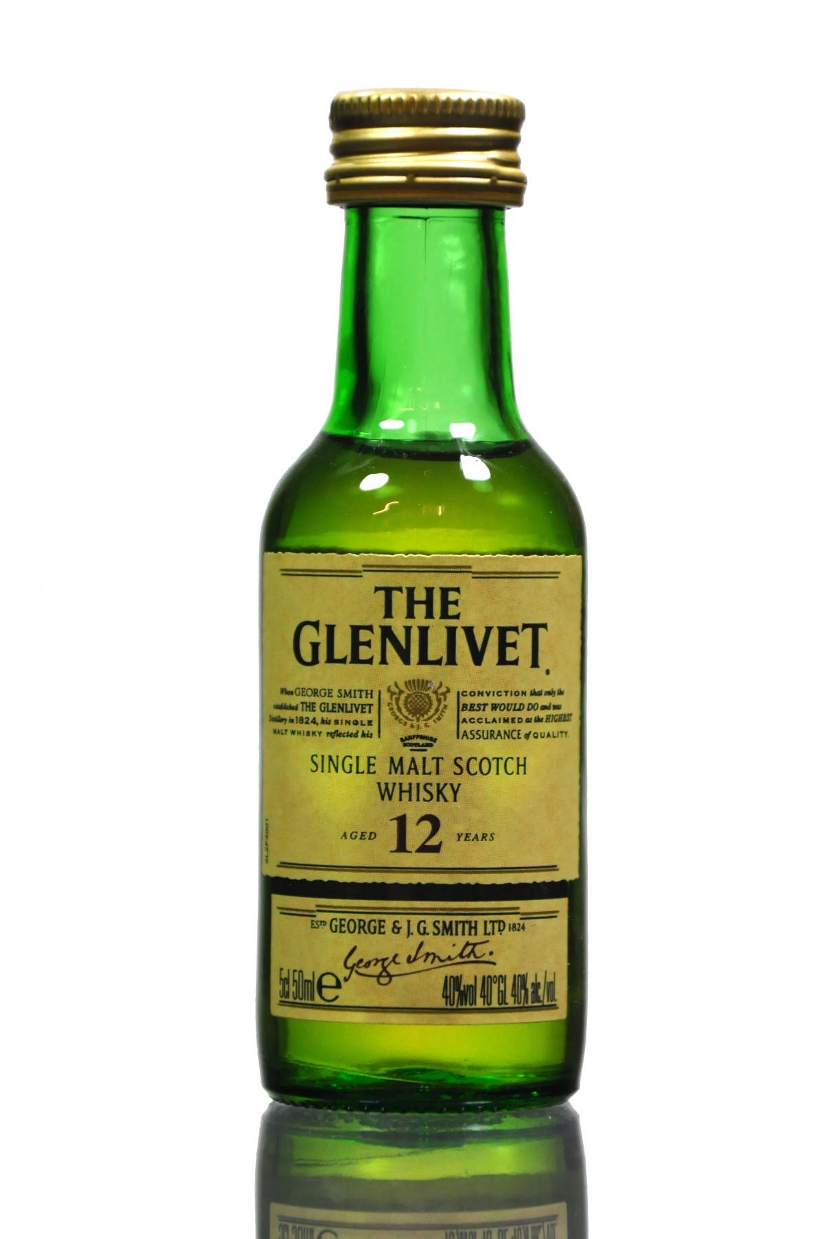 Glenlivet 12 Year Old Miniature