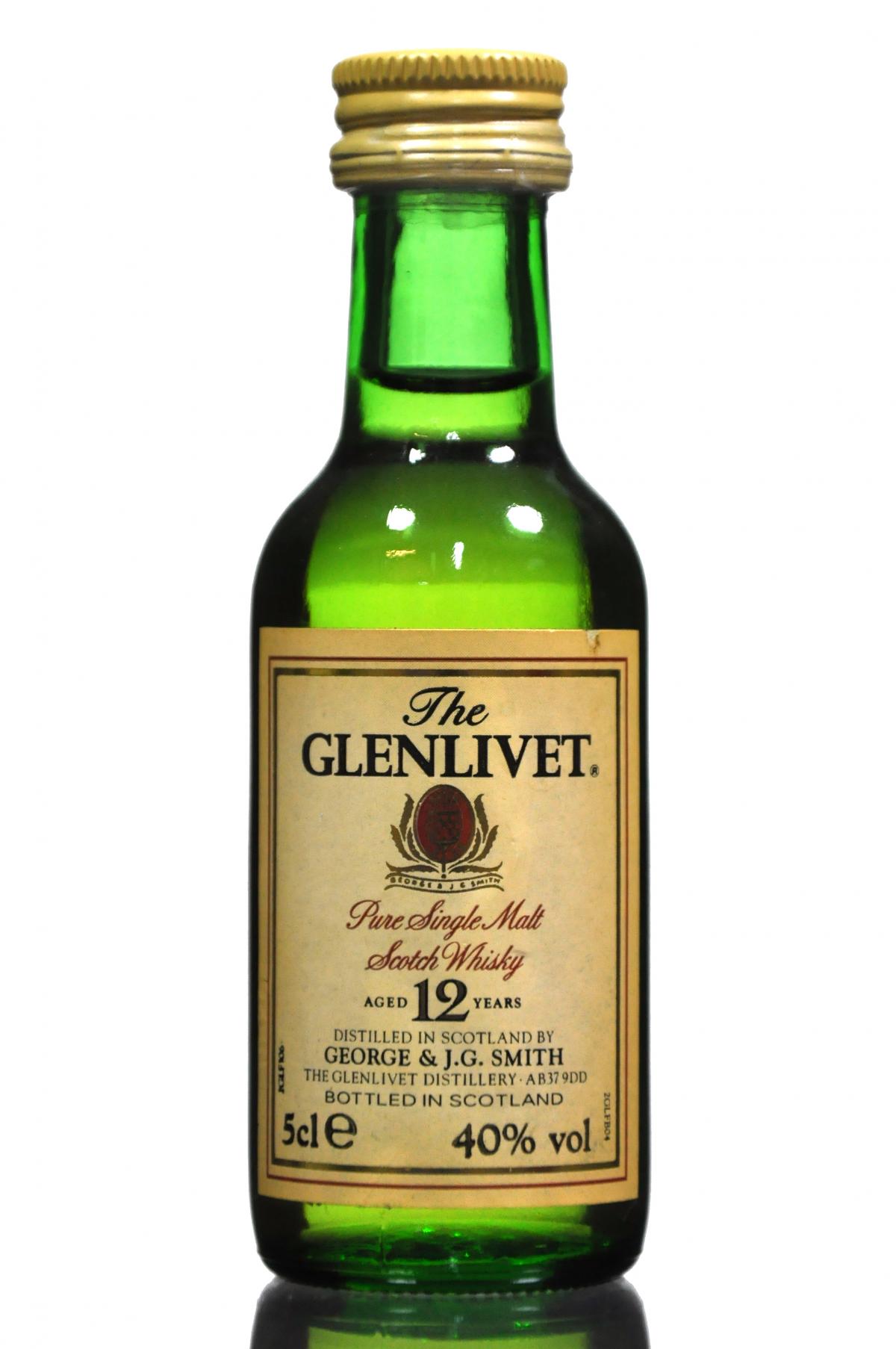 Glenlivet 12 Year Old Miniature