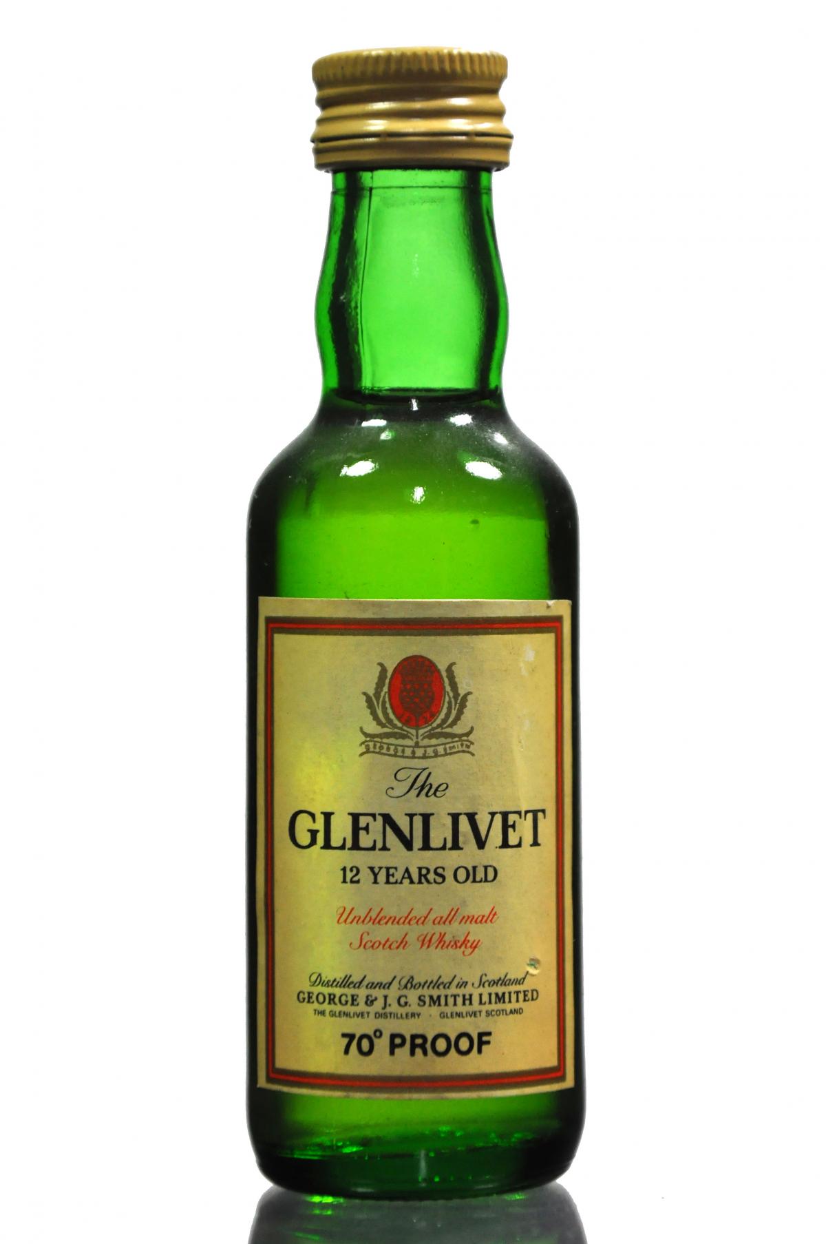 Glenlivet 12 Year Old Miniature