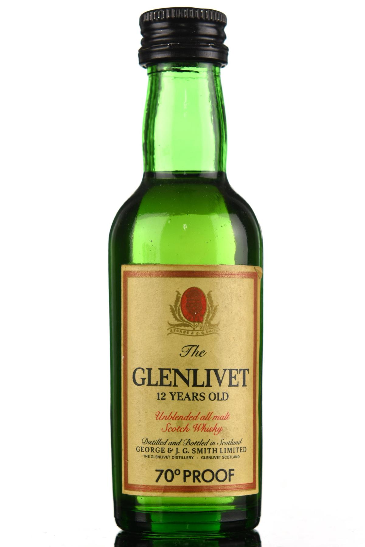 Glenlivet 12 Year Old Miniature