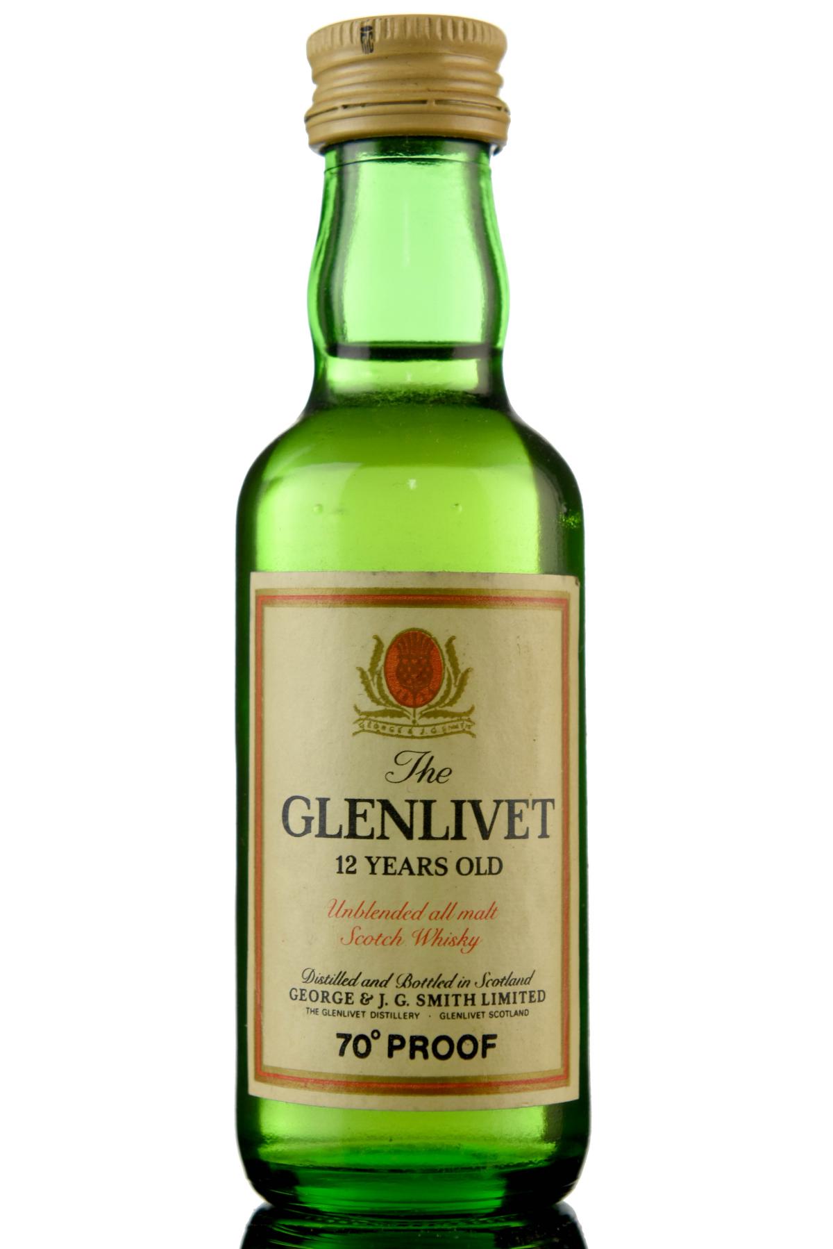 Glenlivet 12 Year Old Miniature