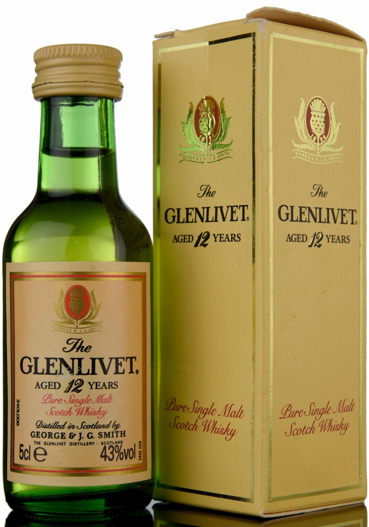 Glenlivet 12 Year Old Miniature