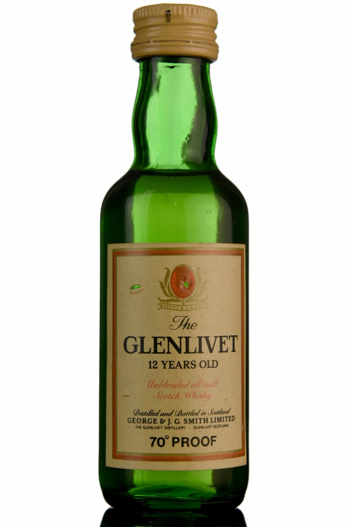Glenlivet 12 Year Old Miniature