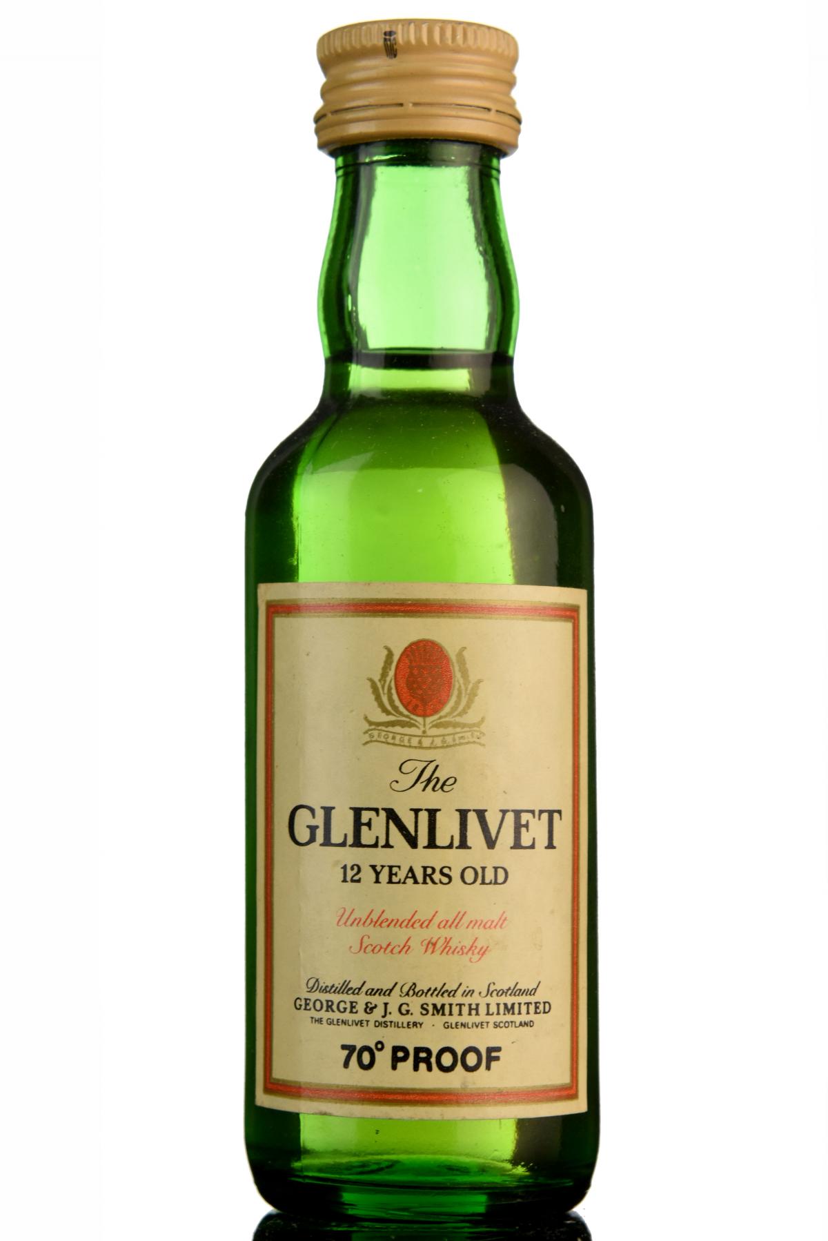 Glenlivet 12 Year Old Miniature