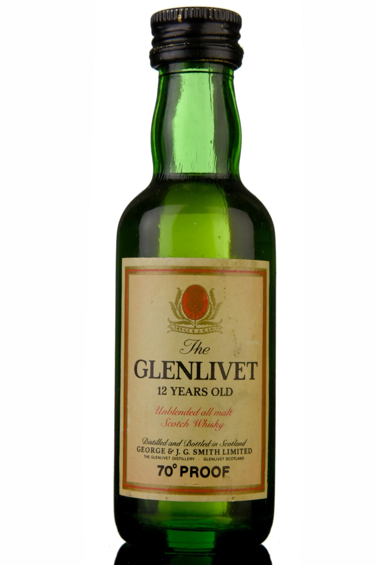 Glenlivet 12 Year Old Miniature