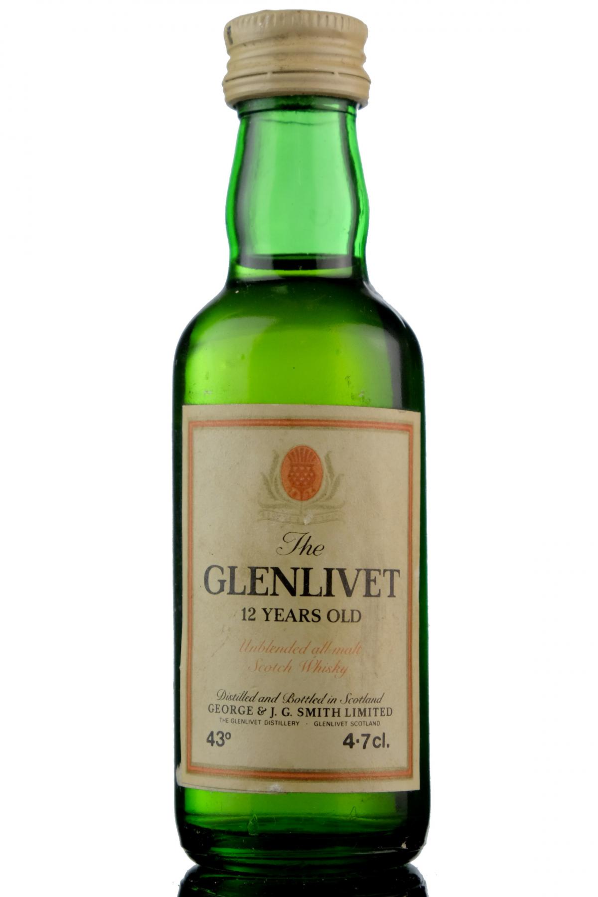 Glenlivet 12 Year Old Miniature