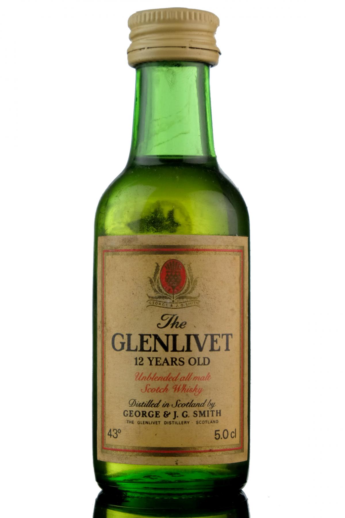 Glenlivet 12 Year Old Miniature