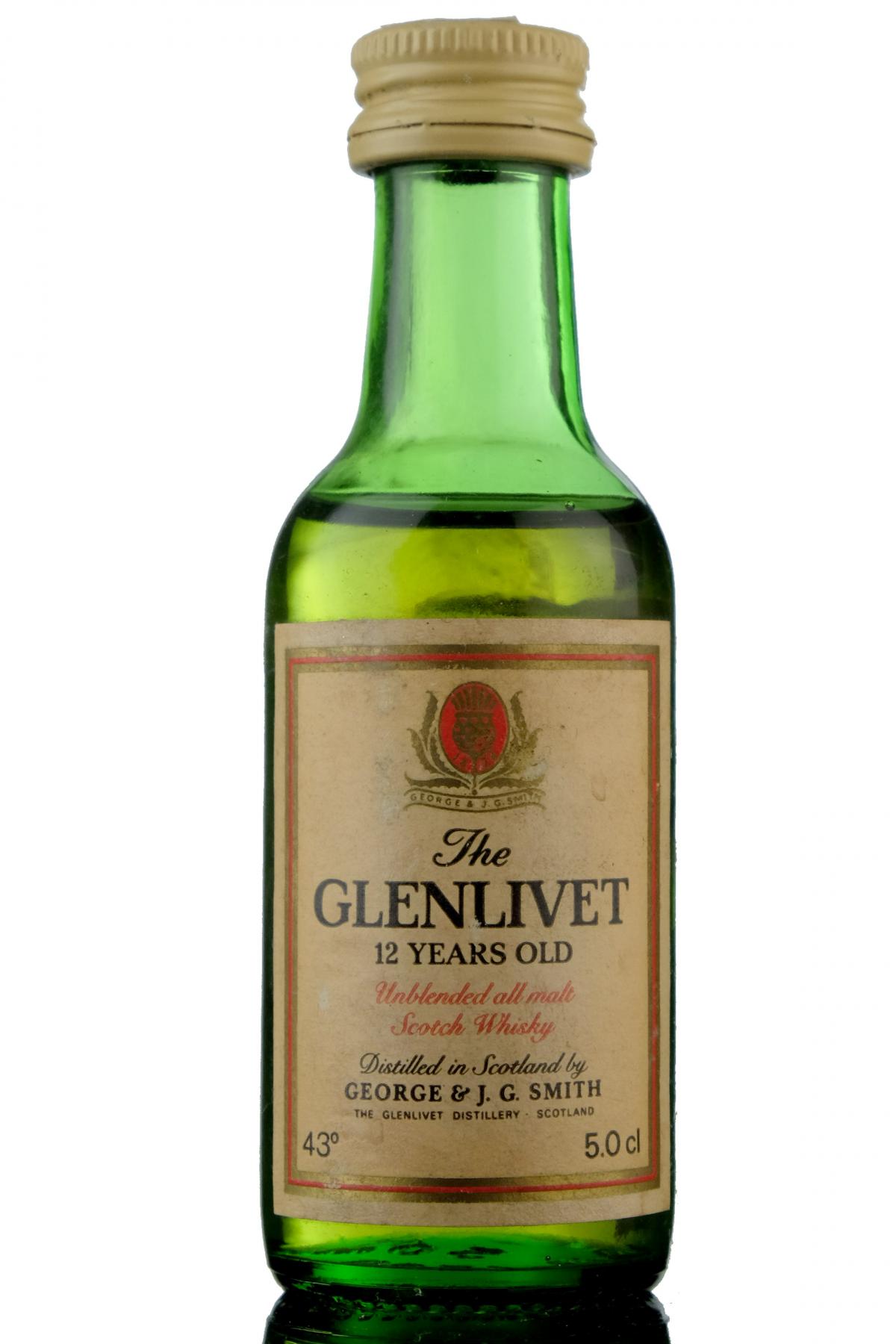 Glenlivet 12 Year Old Miniature