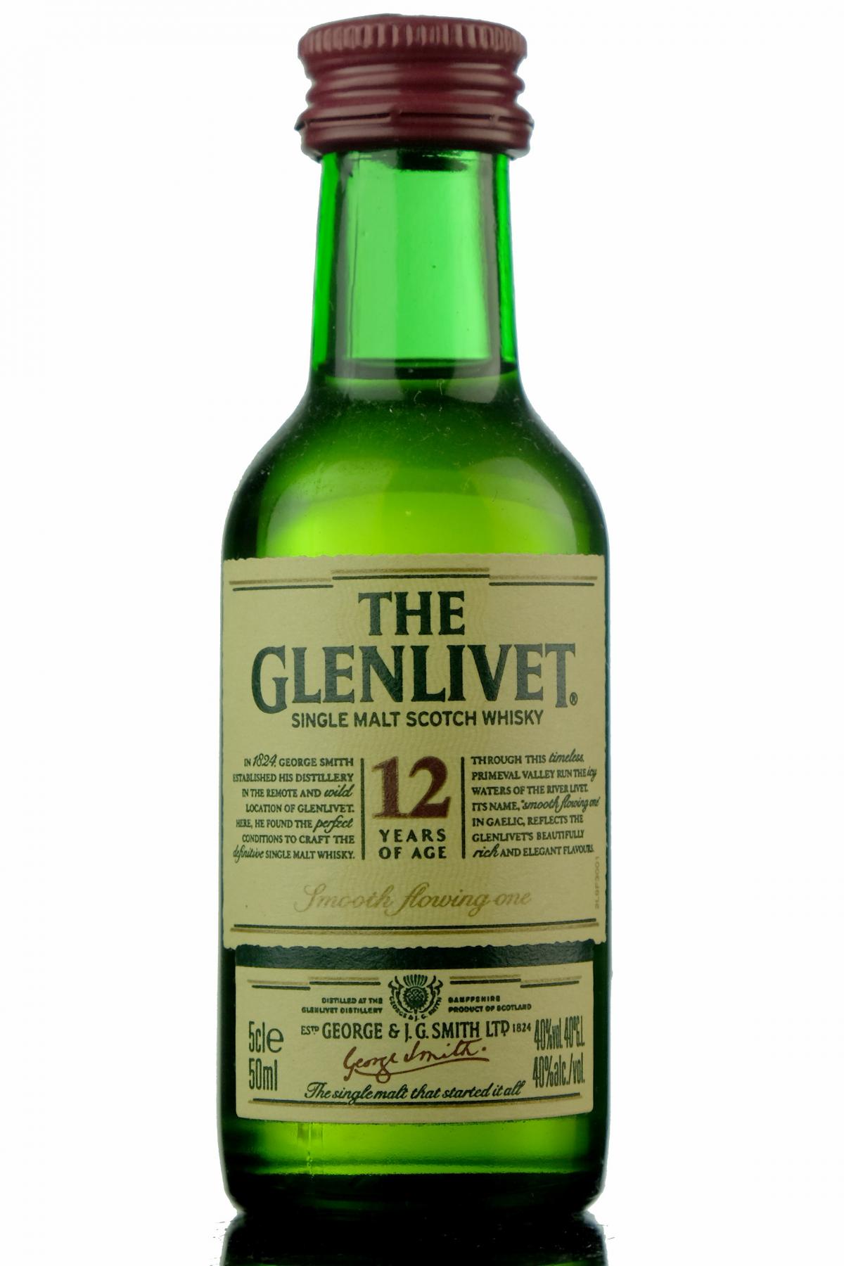 Glenlivet 12 Year Old Miniature