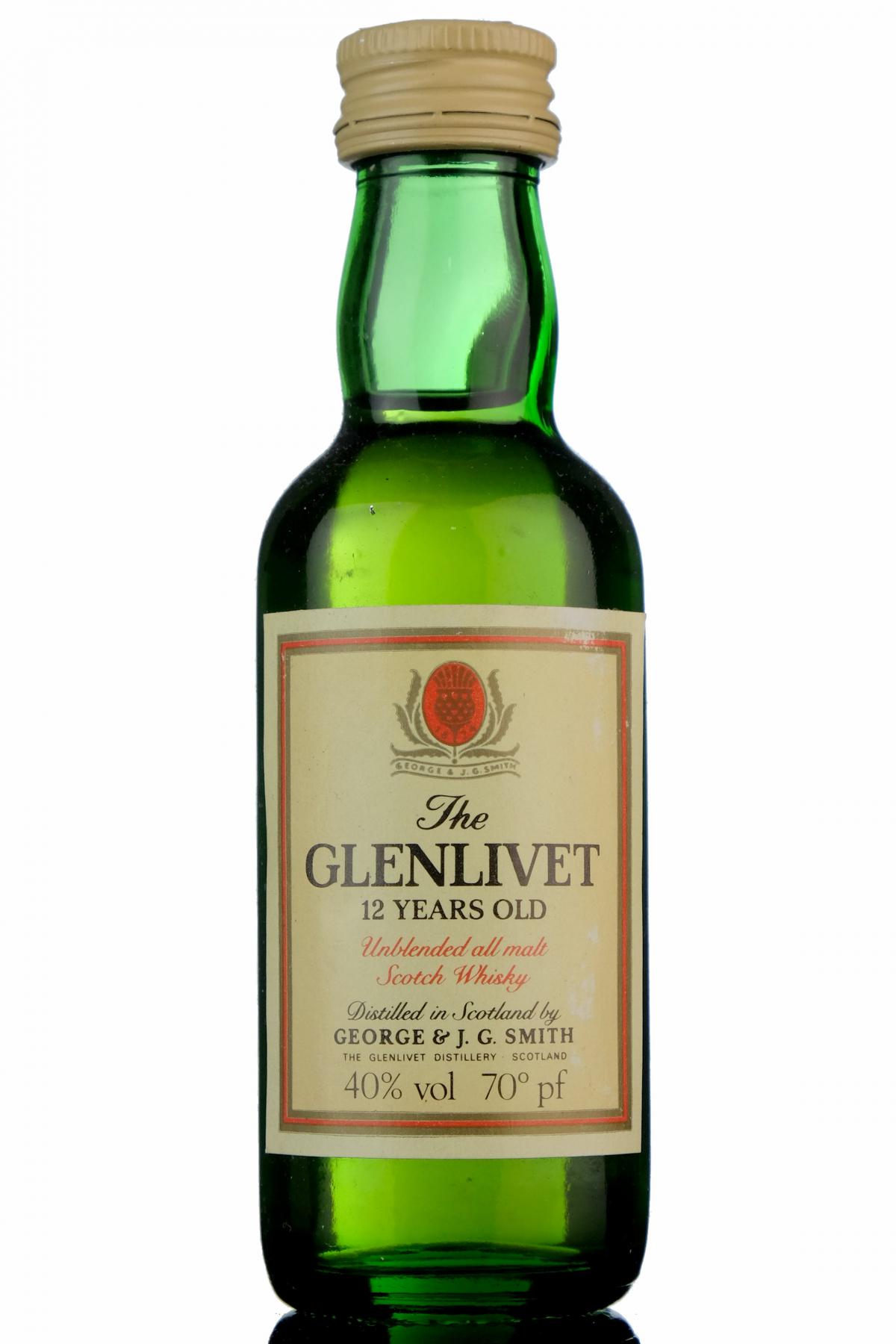 Glenlivet 12 Year Old Miniature
