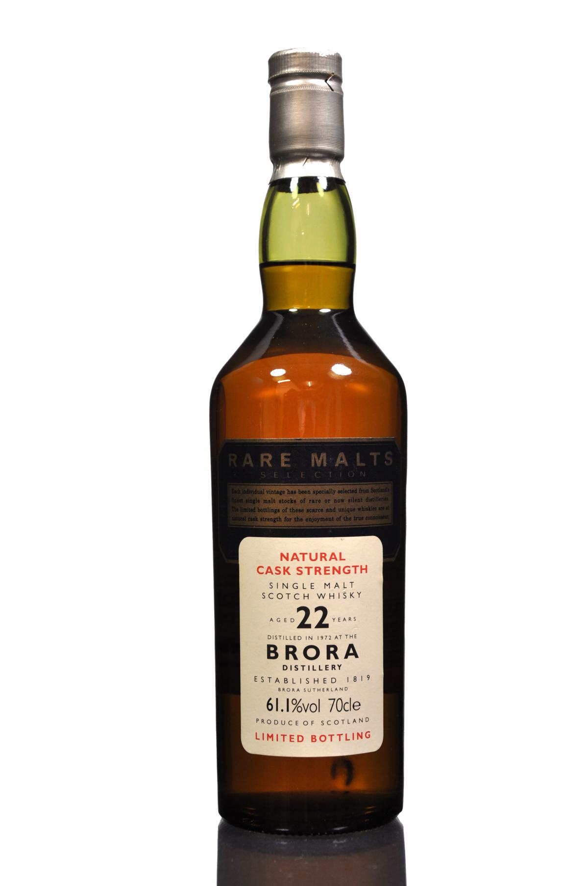 Brora 1972 - 22 Year Old - Rare Malts 61.1%