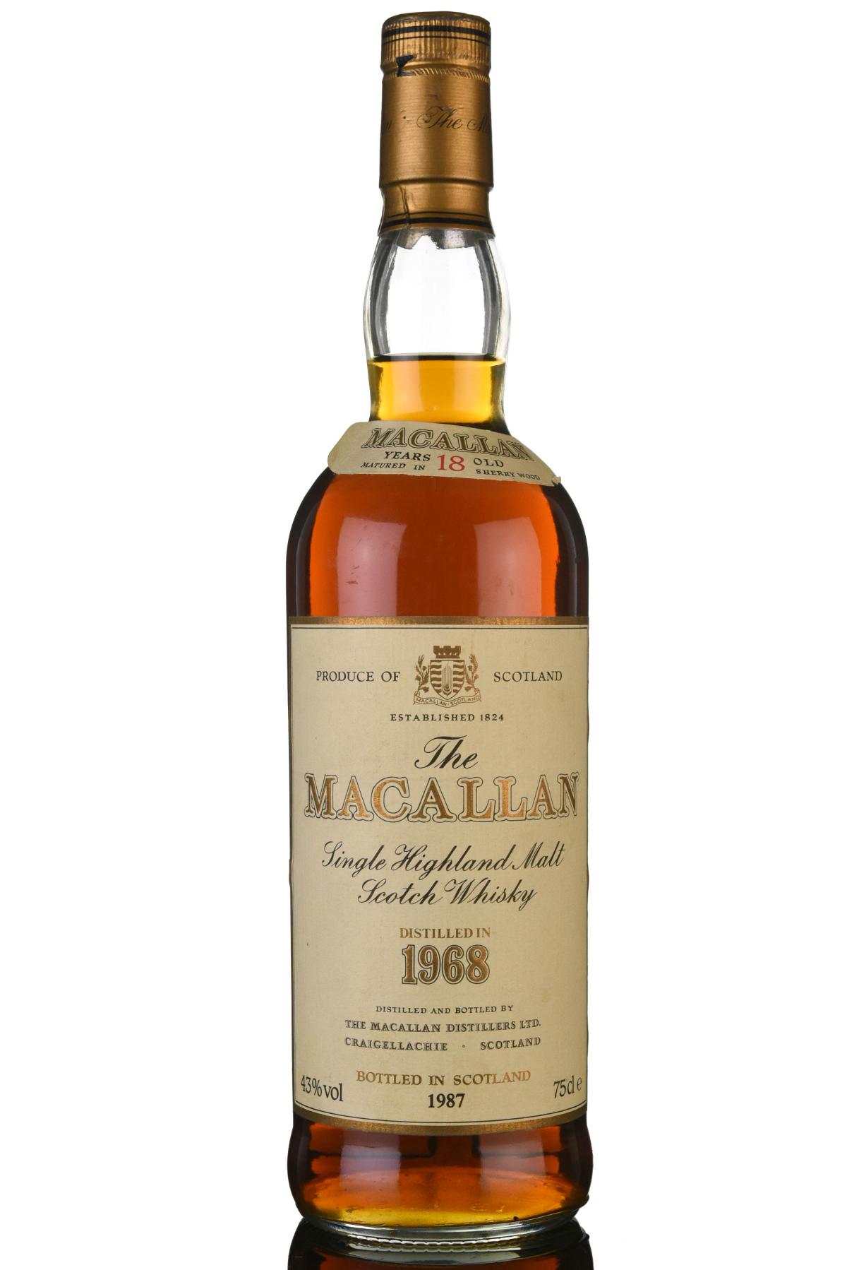 Macallan 1968-1987 - 18 Year Old