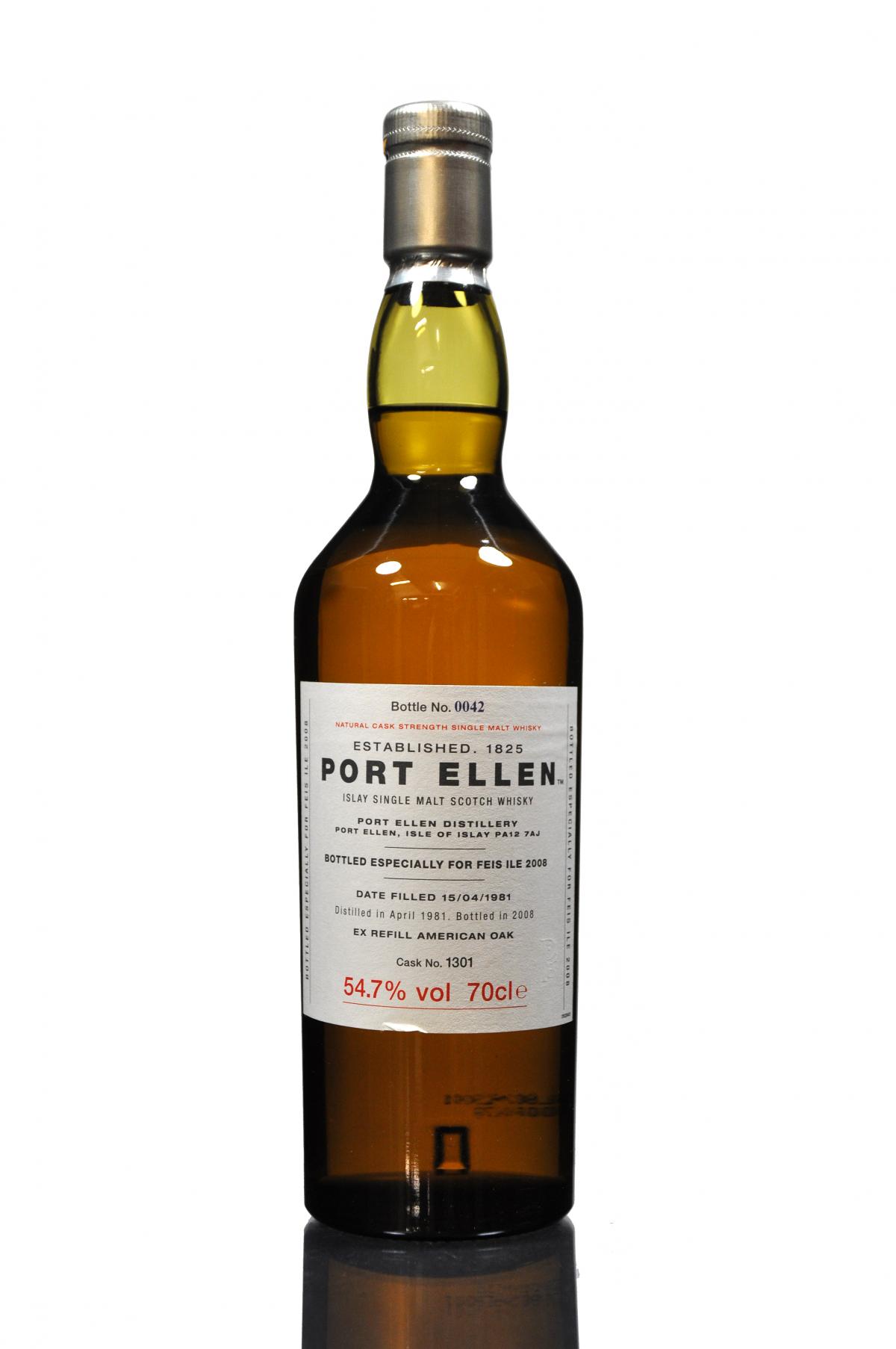 Port Ellen 1981 - Festival 2008 - Cask 1301