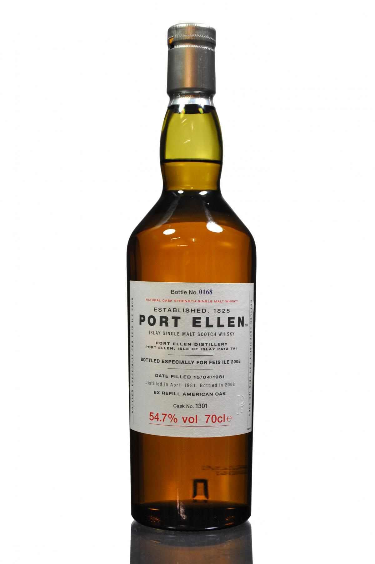 Port Ellen 1981 - Festival 2008 - Cask 1301