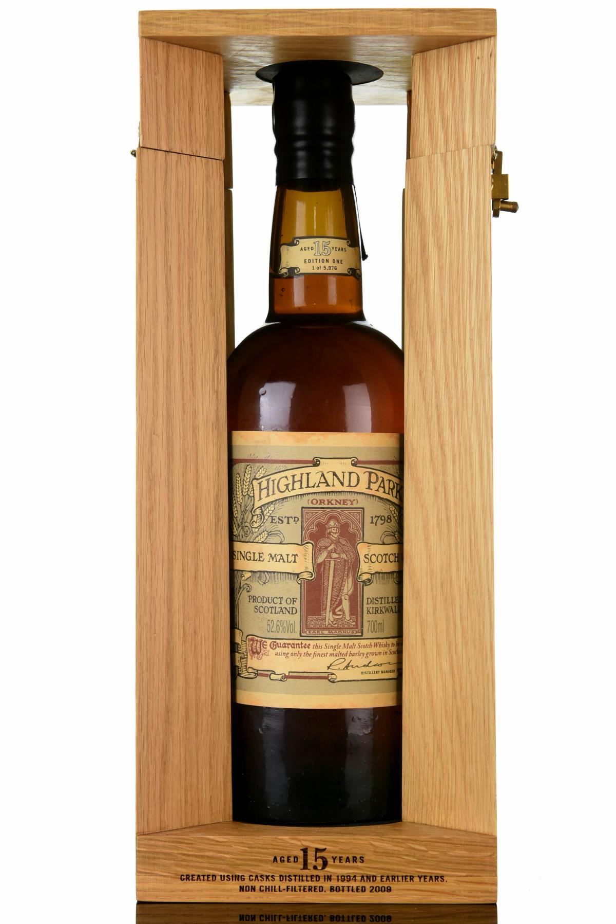 Highland Park 15 Year Old - Earl Magnus - First Edition