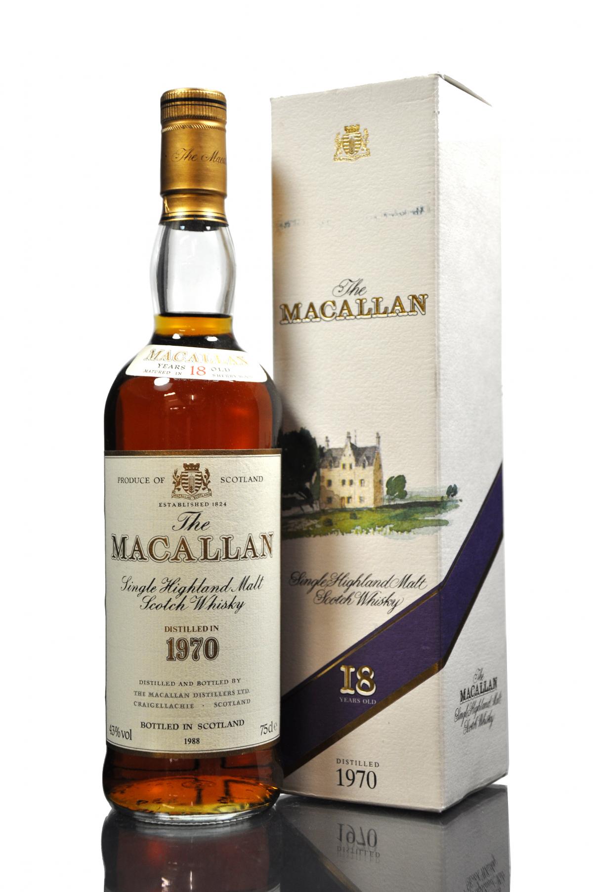 Macallan 1970-1988 - 18 Year Old