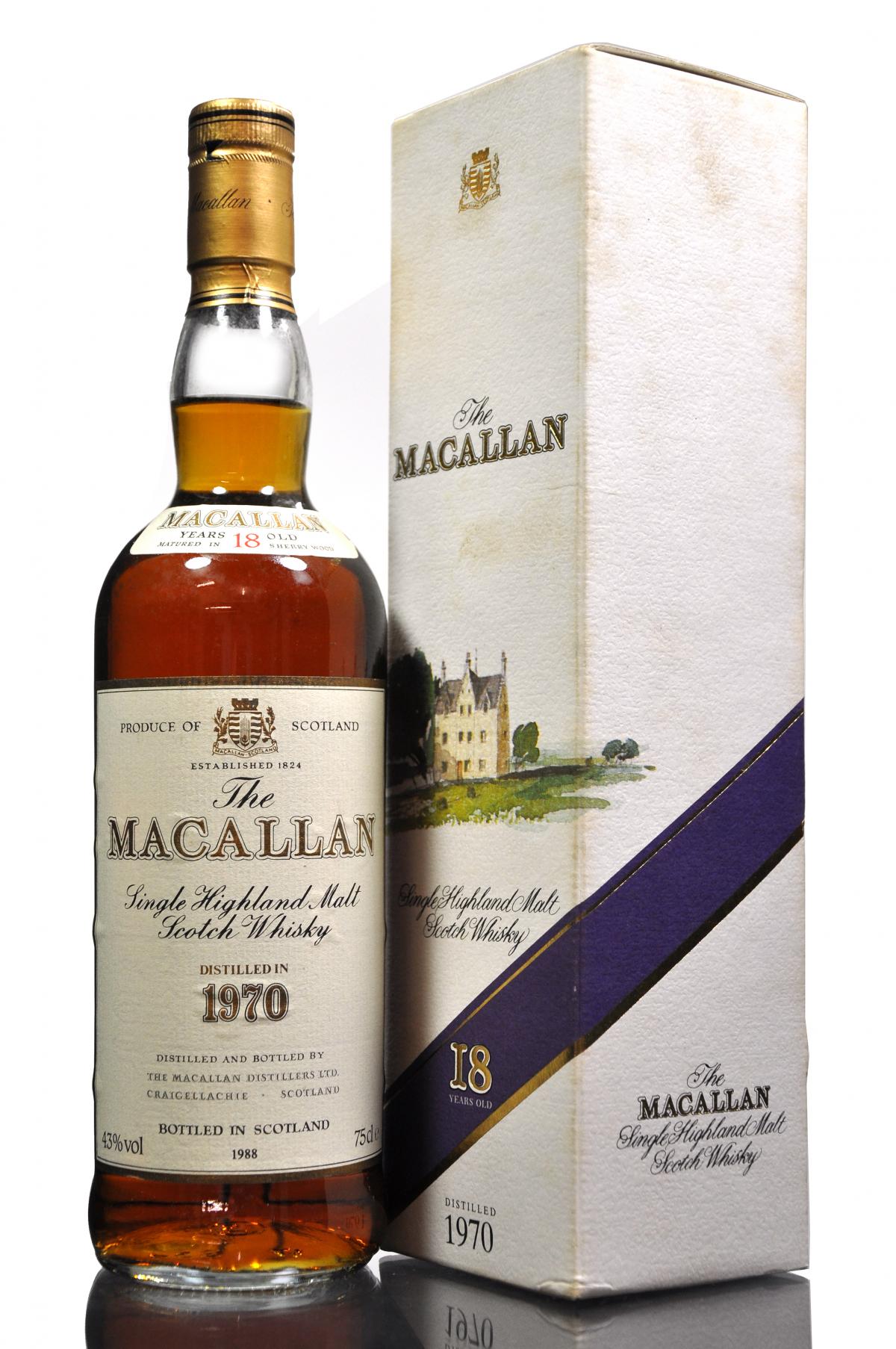 Macallan 1970-1988 - 18 Year Old