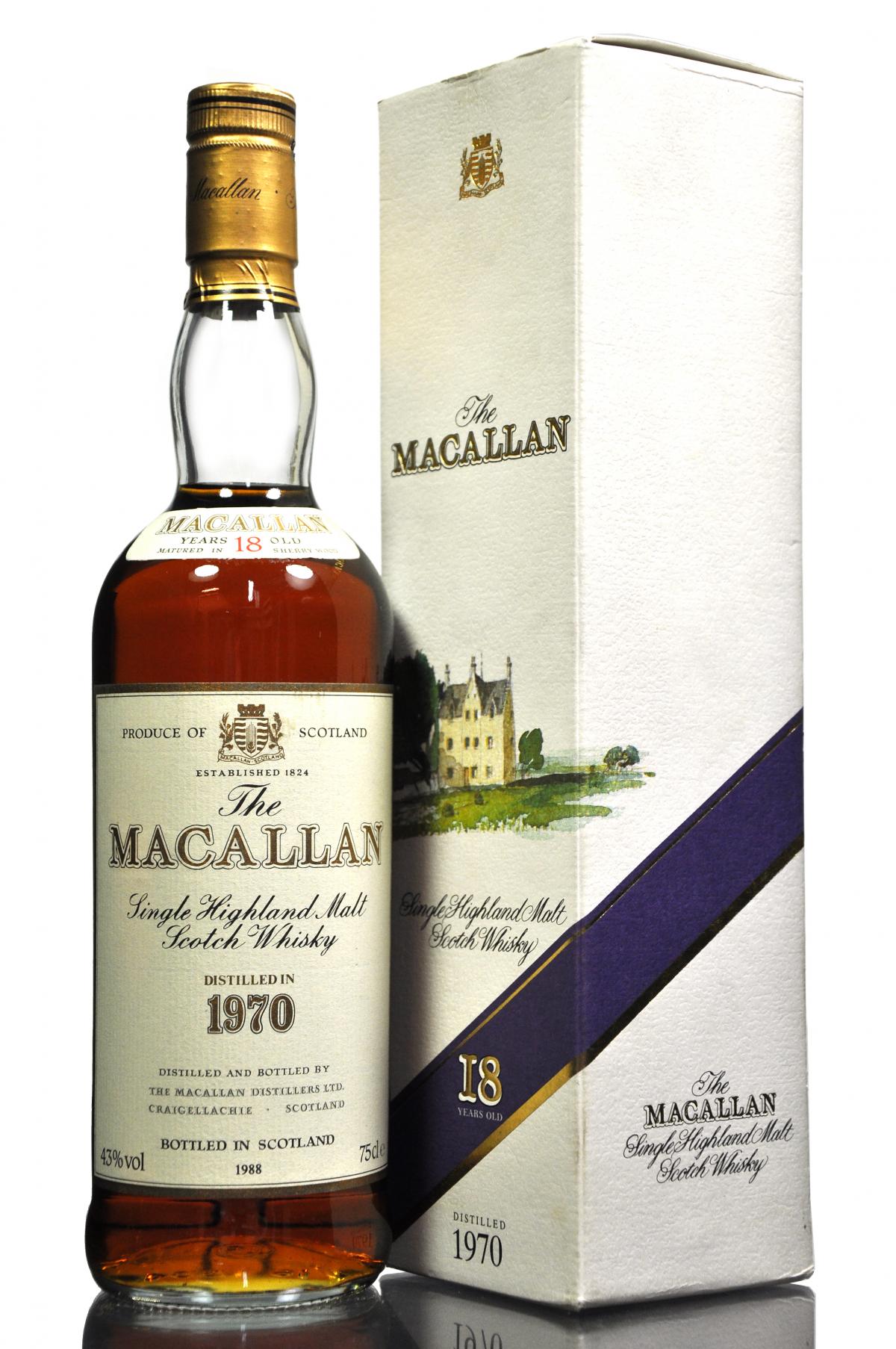 Macallan 1970-1988 - 18 Year Old