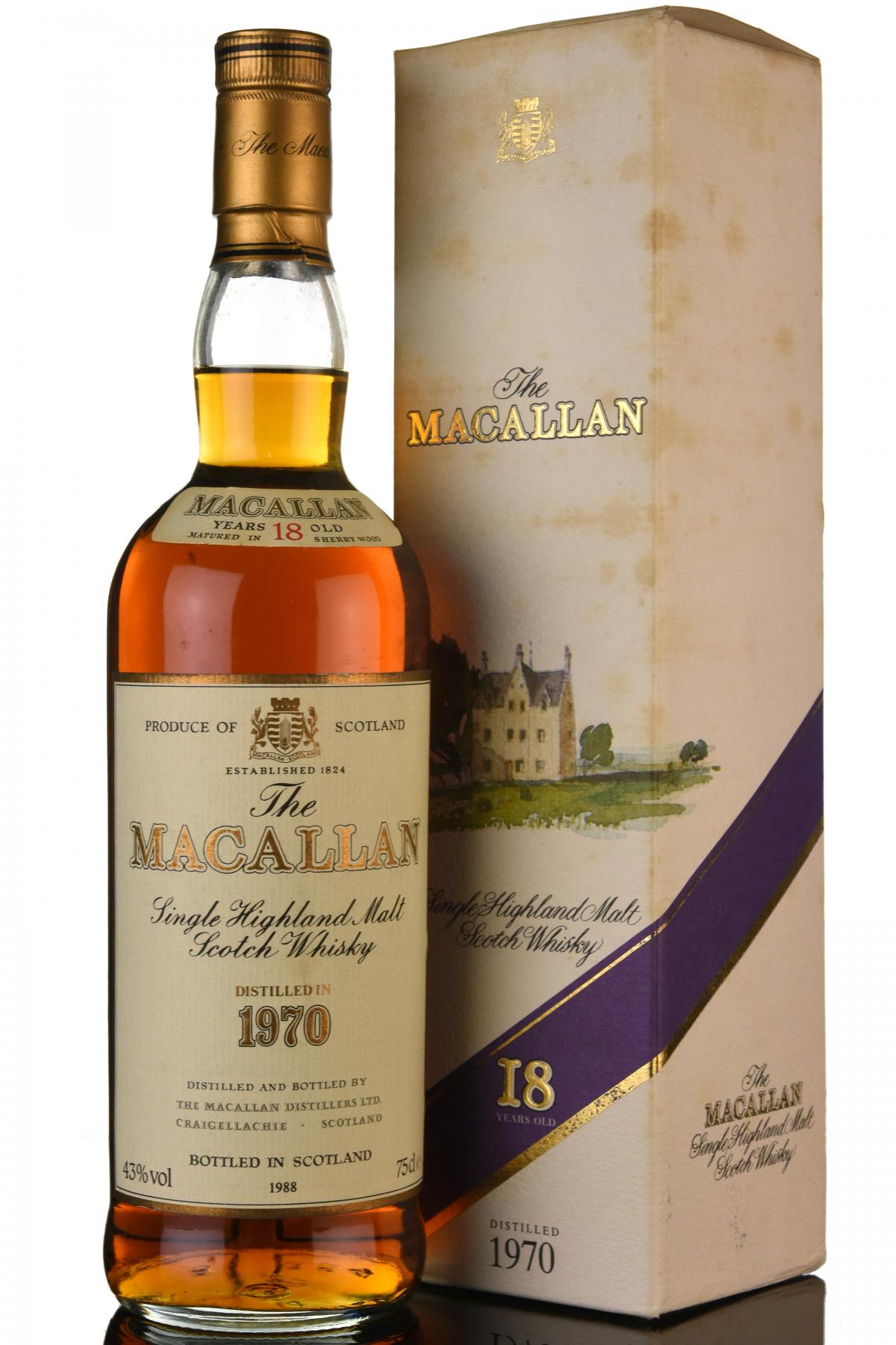 Macallan 1970-1988 - 18 Year Old