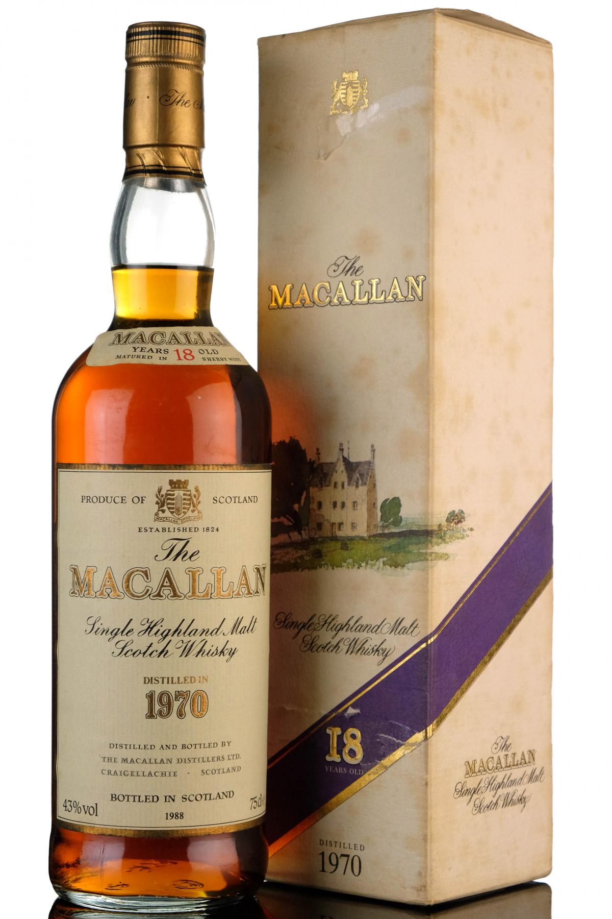 Macallan 1970-1988 - 18 Year Old