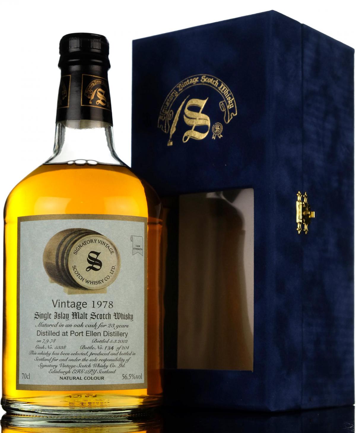 Port Ellen 1978 - 2002 23 Signatory Vintage Single Cask 5338