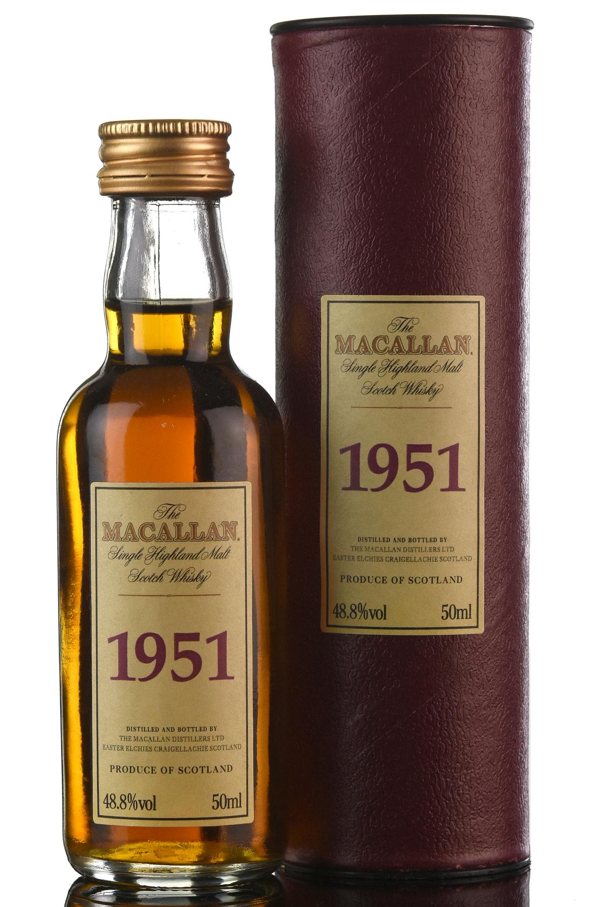 Macallan 1951 Miniature