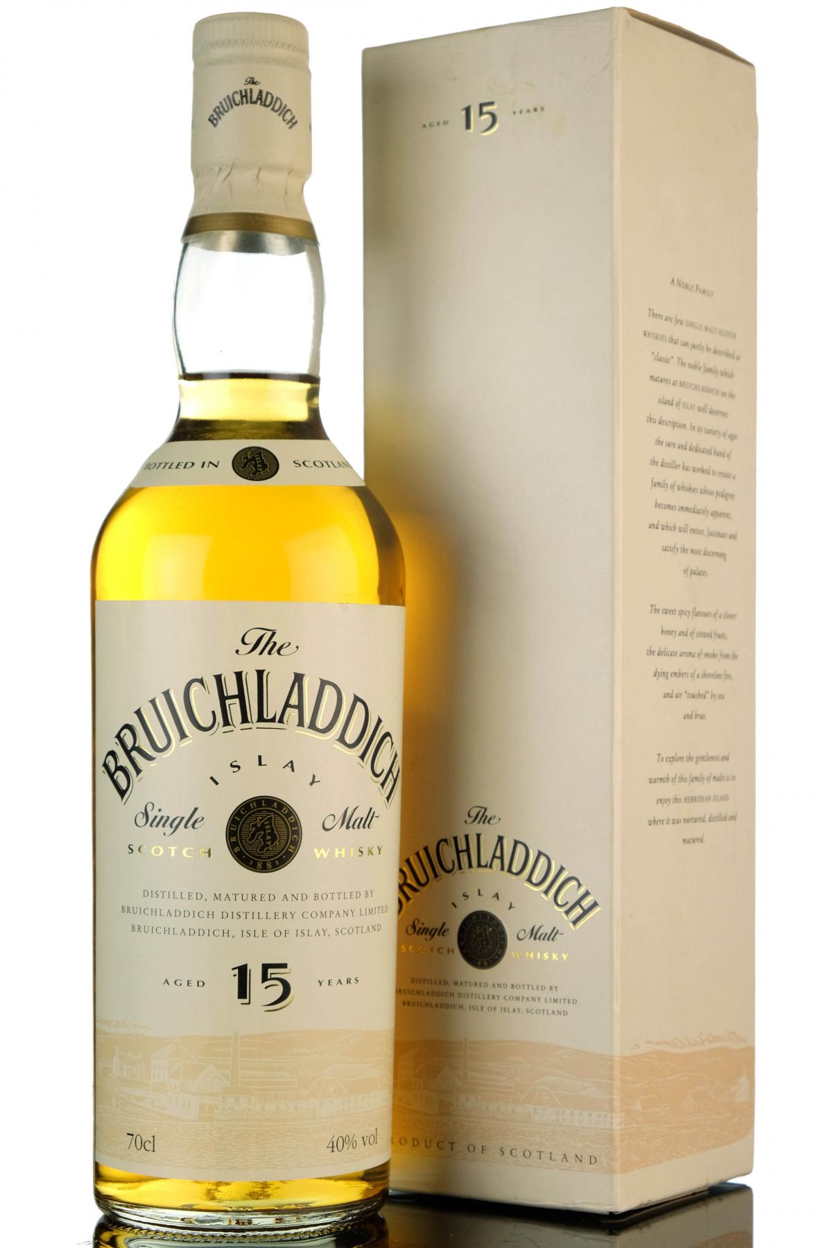 Bruichladdich 15 Year Old - Early 1990s