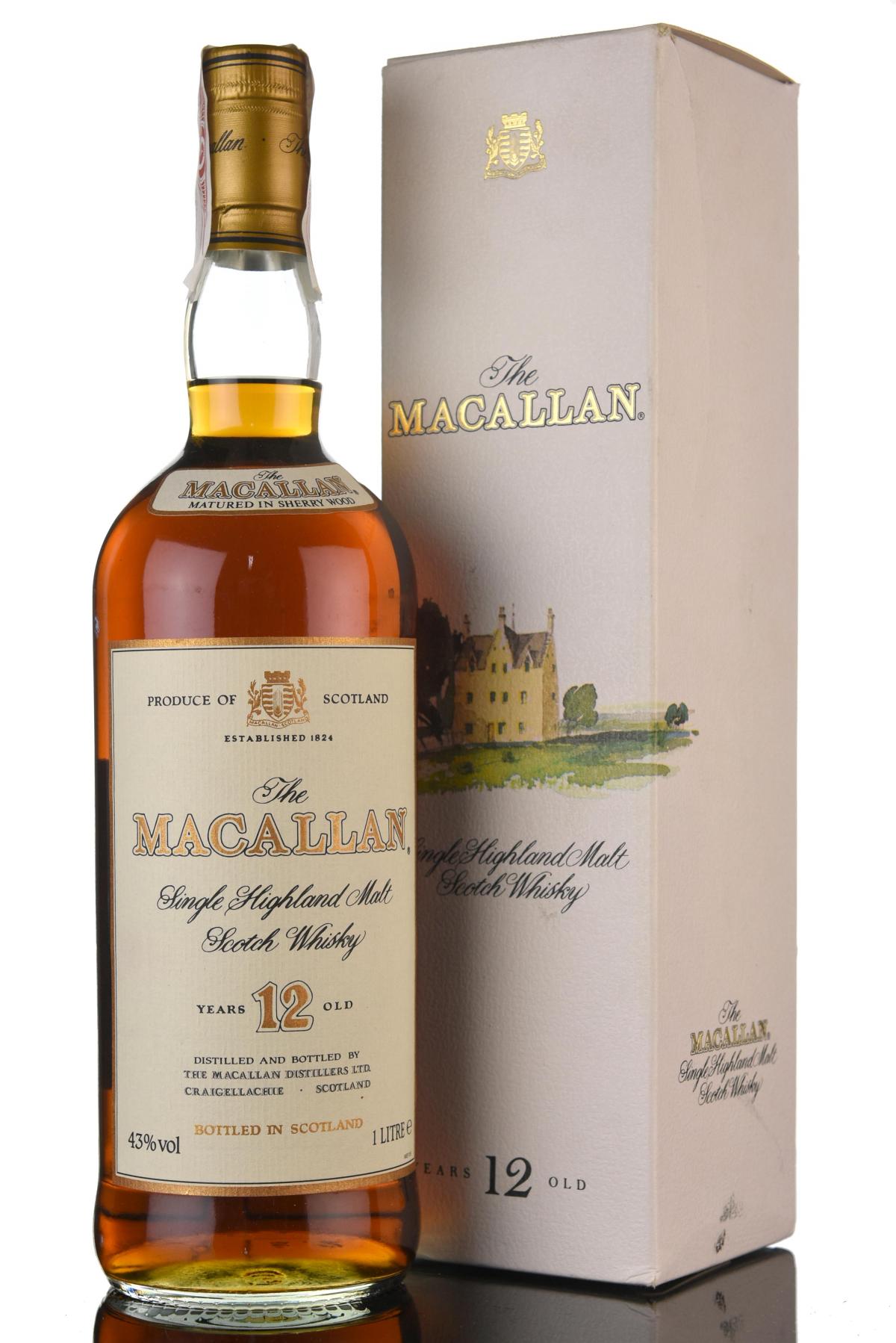 Macallan 12 Year Old - 1990s - 1 Litre