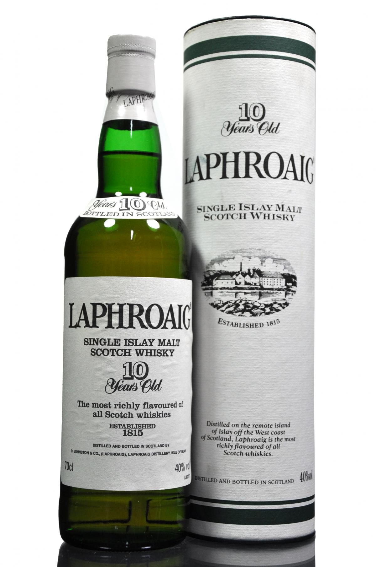 Laphroaig 10 Year Old - Late 1990s