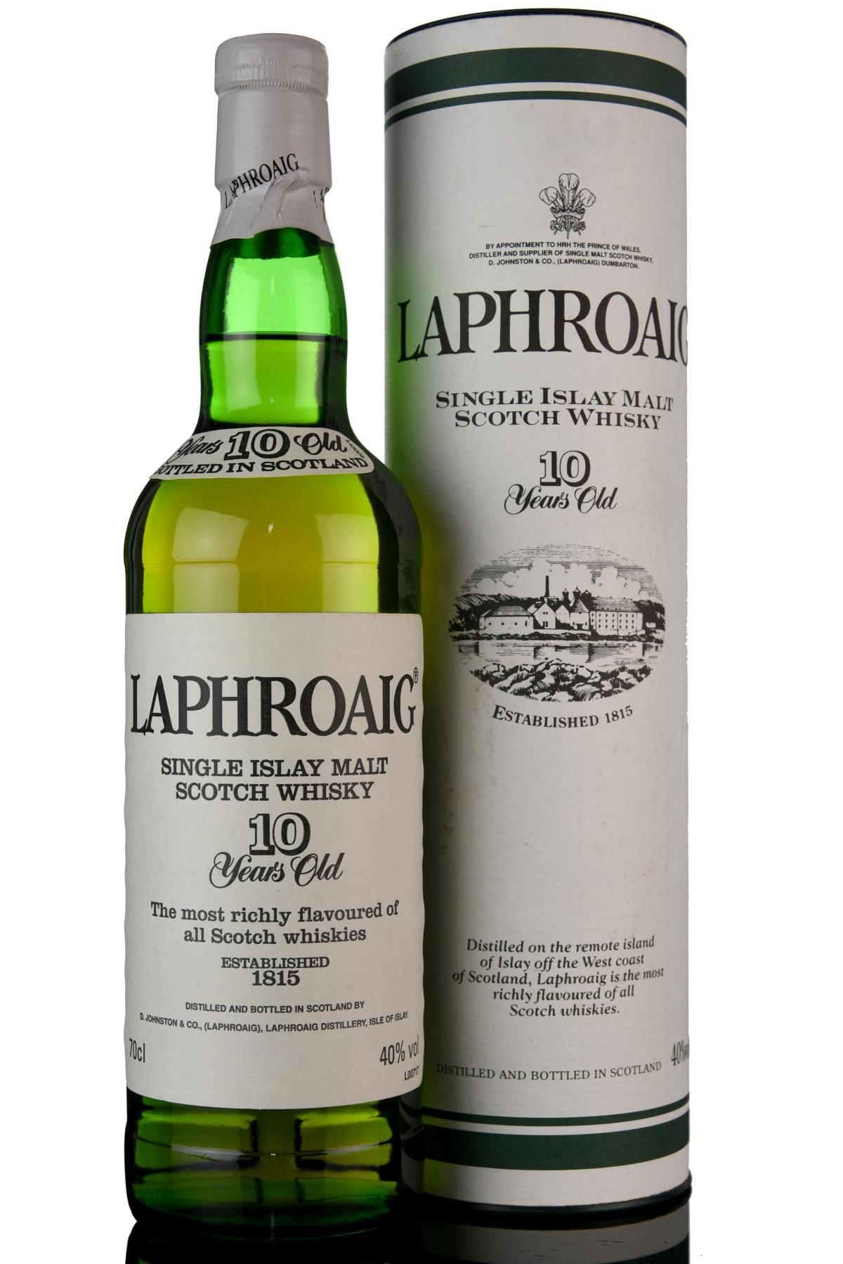 Laphroaig 10 Year Old - Late 1990s