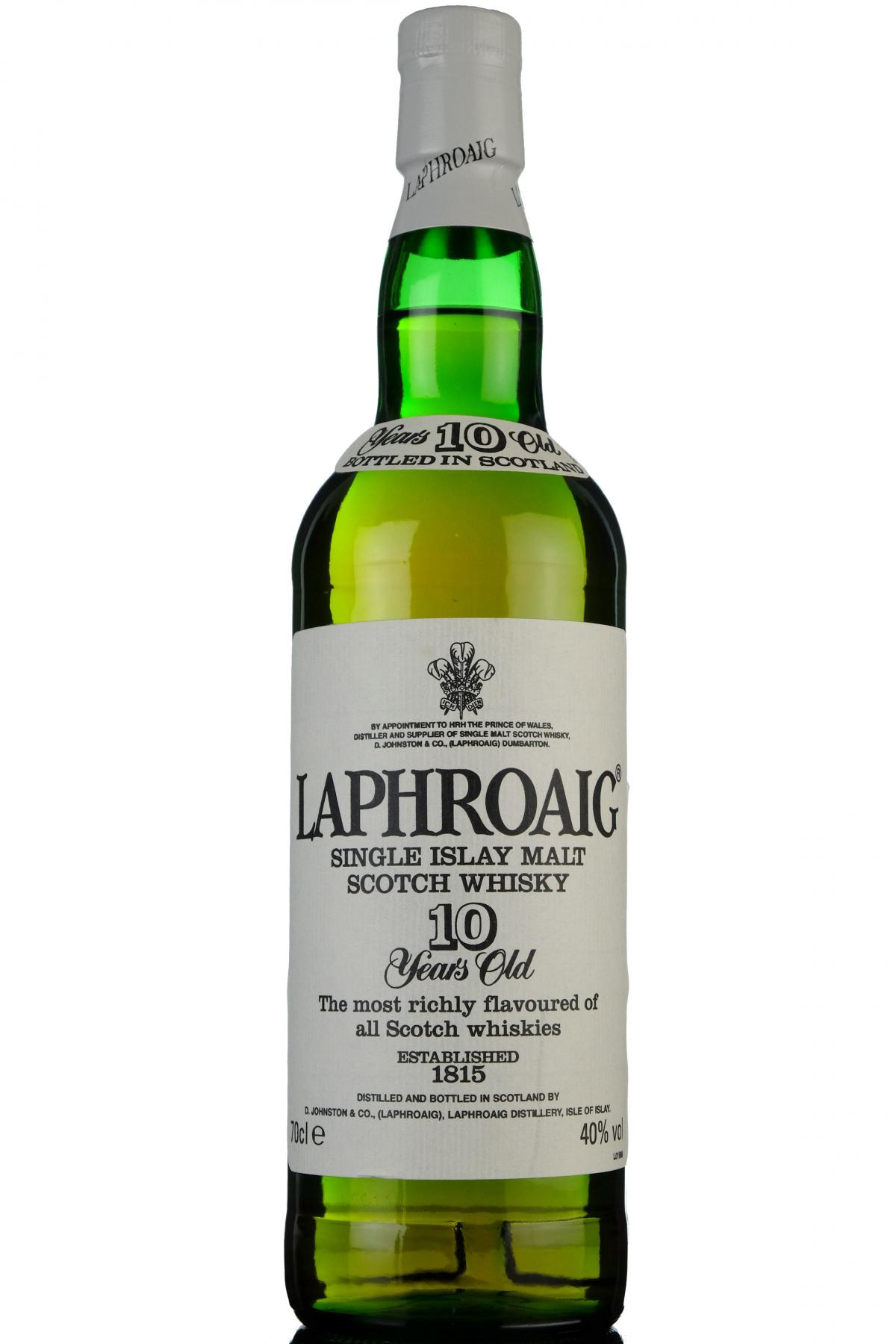 Laphroaig 10 Year Old - Late 1990s