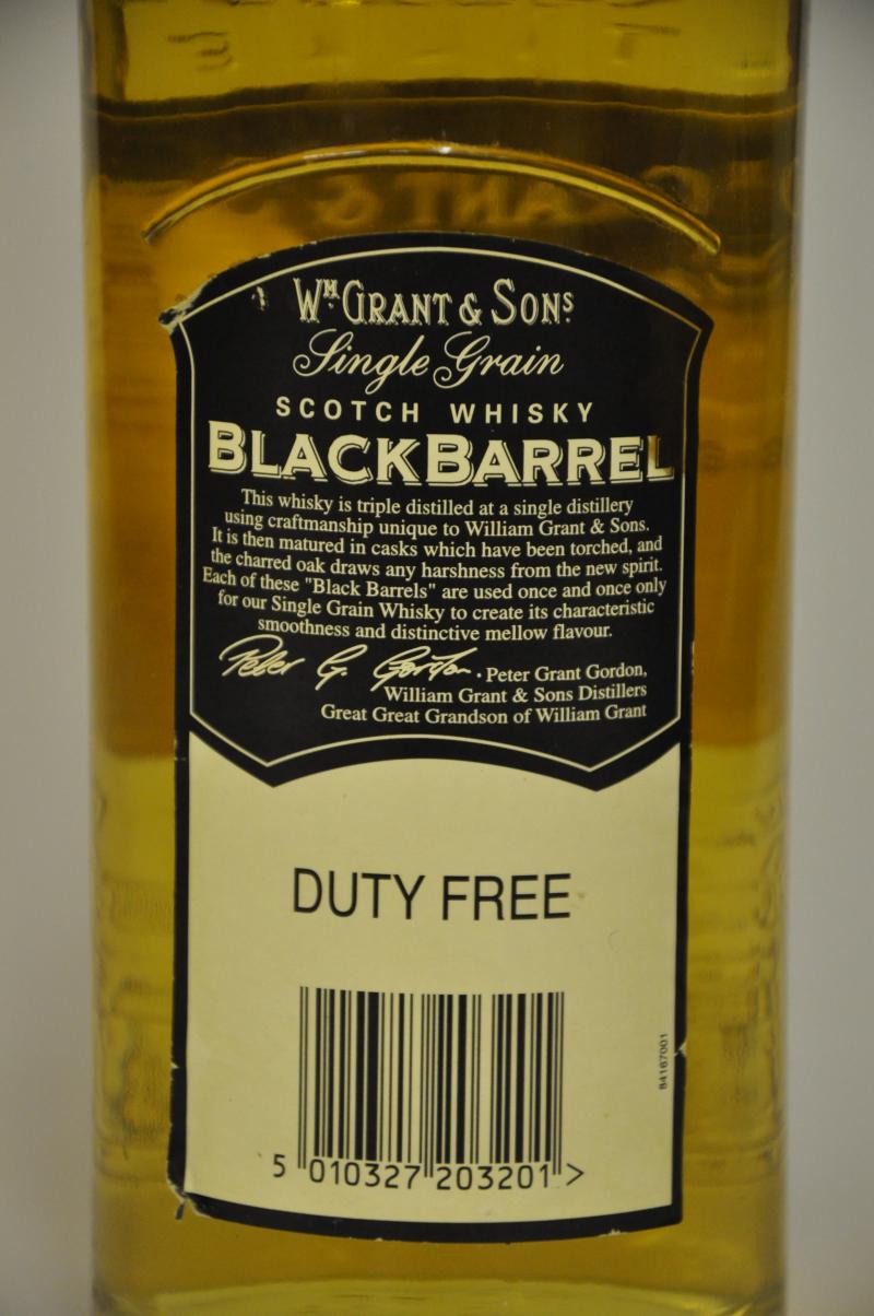 Black Barrel Single Grain - 1 Litre
