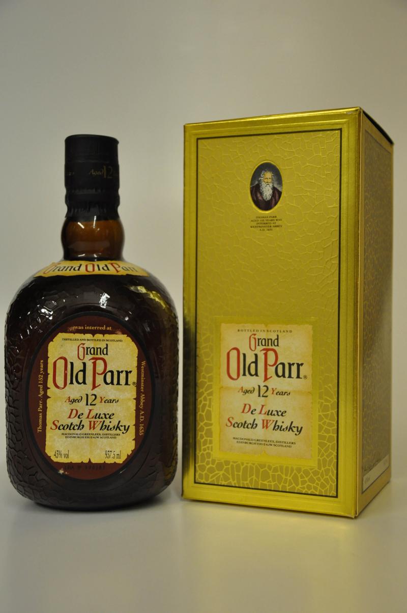 Grand Old Parr 12 Year Old - De Luxe - 1990s - 937.5ml