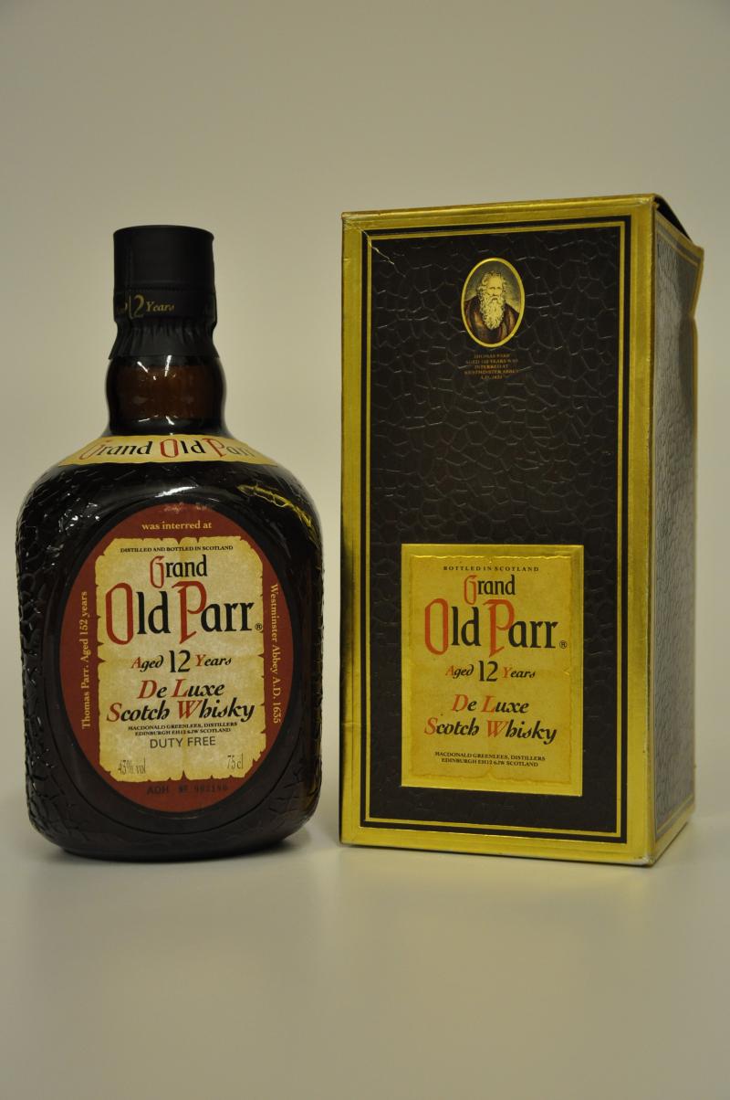 Grand Old Parr 12 Year Old - De Luxe - 1980s