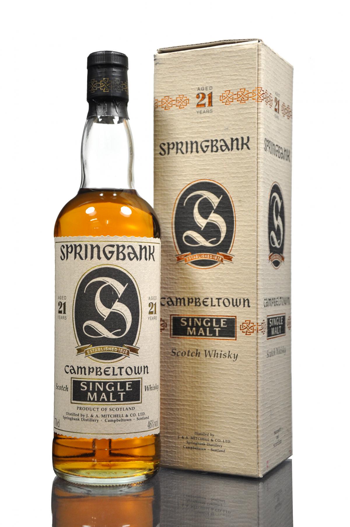 Springbank 21 Year Old - Circa 2000s