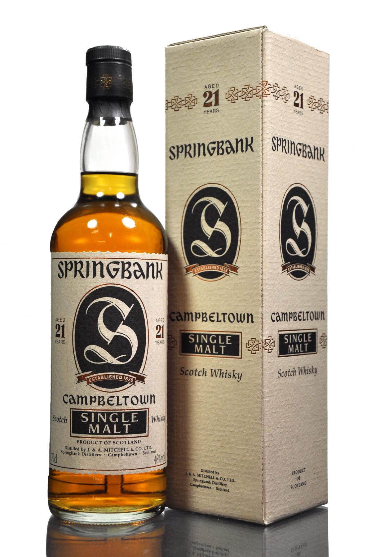 Springbank 21 Year Old - Circa 2000s