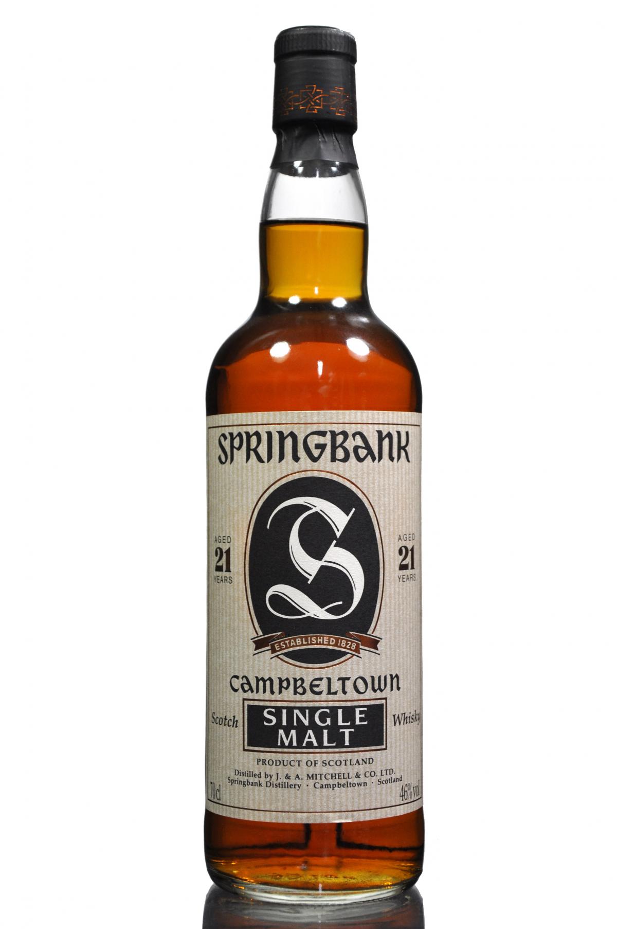 Springbank 21 Year Old - Circa 2000s