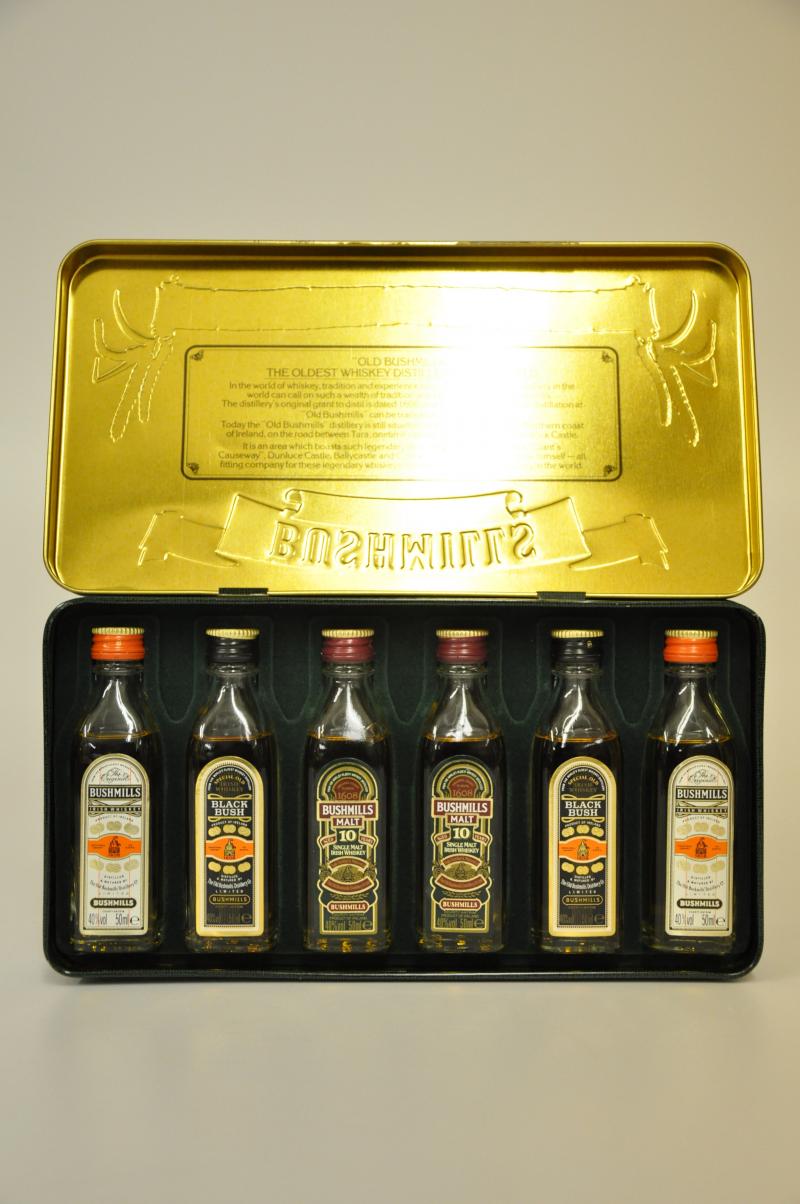 Bushmills Irish Whiskey Miniature Set