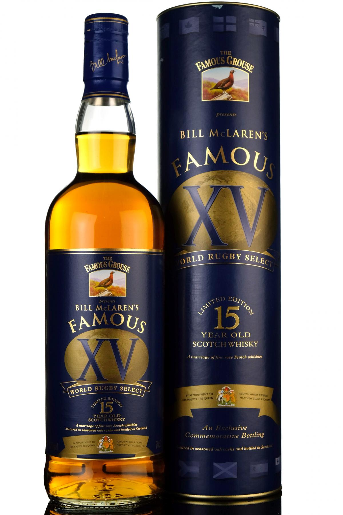 Famous Grouse 15 Year Old - Bill McLarens XV World Rugby Select