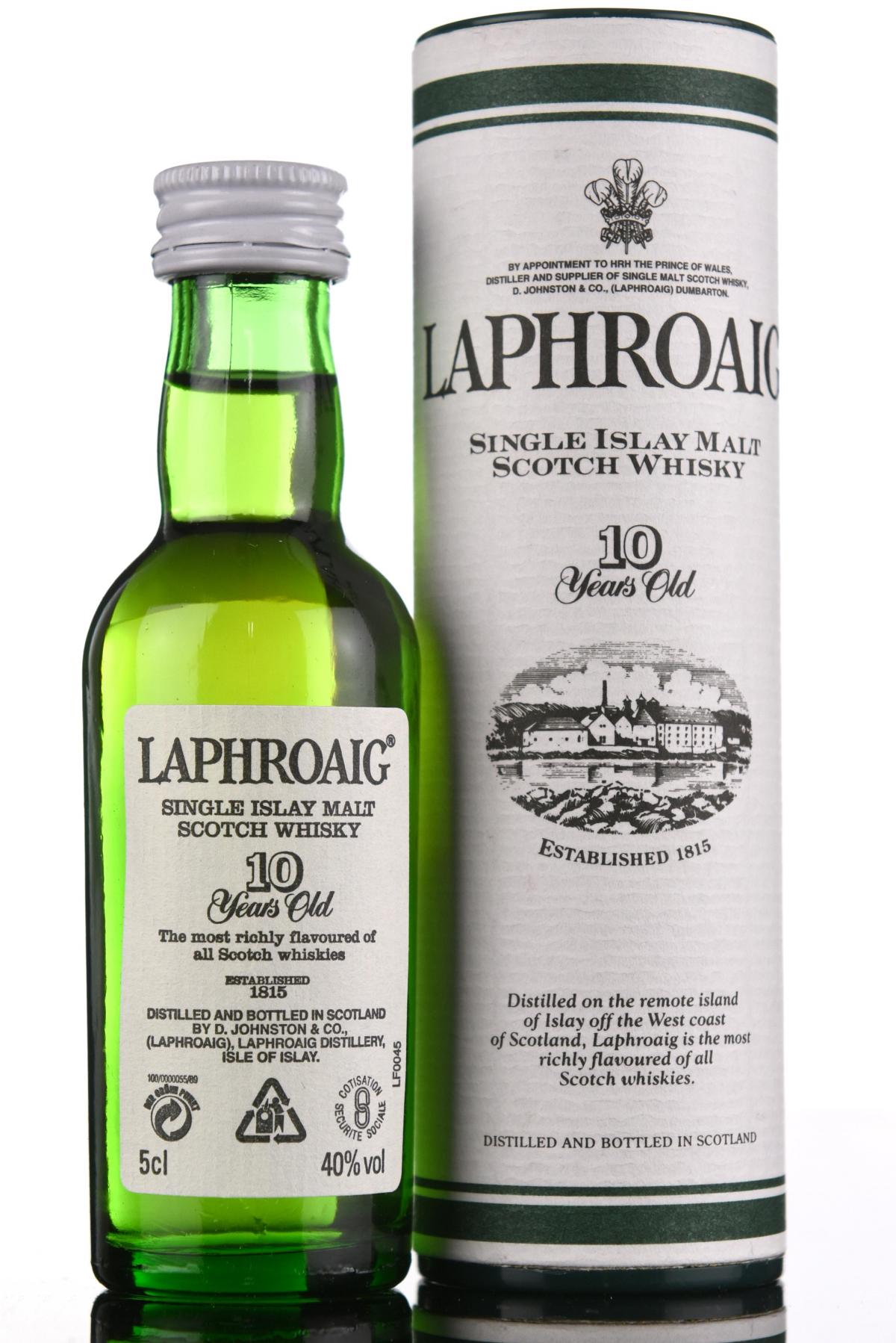 Laphroaig 10 Year Old Miniature