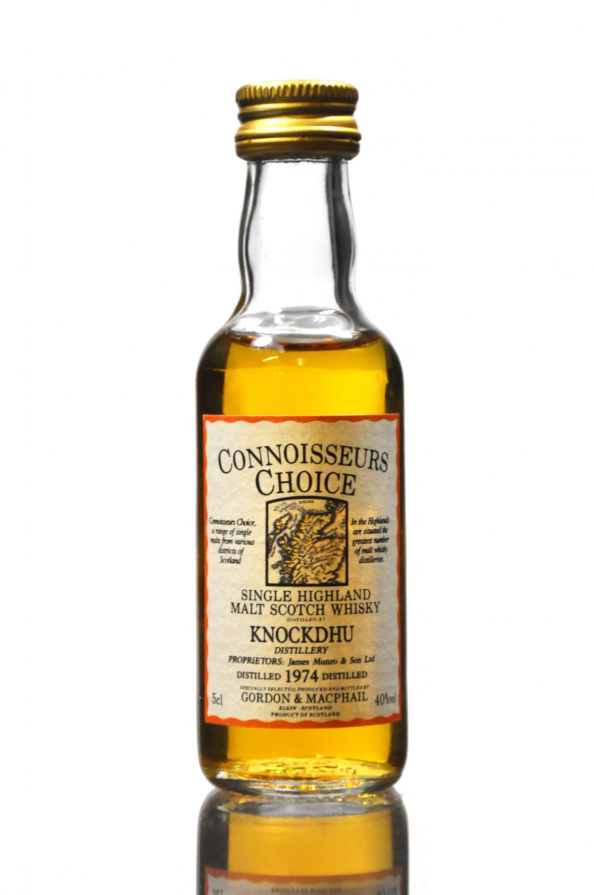 Knockdhu 1974 - Connoisseurs Choice Miniature