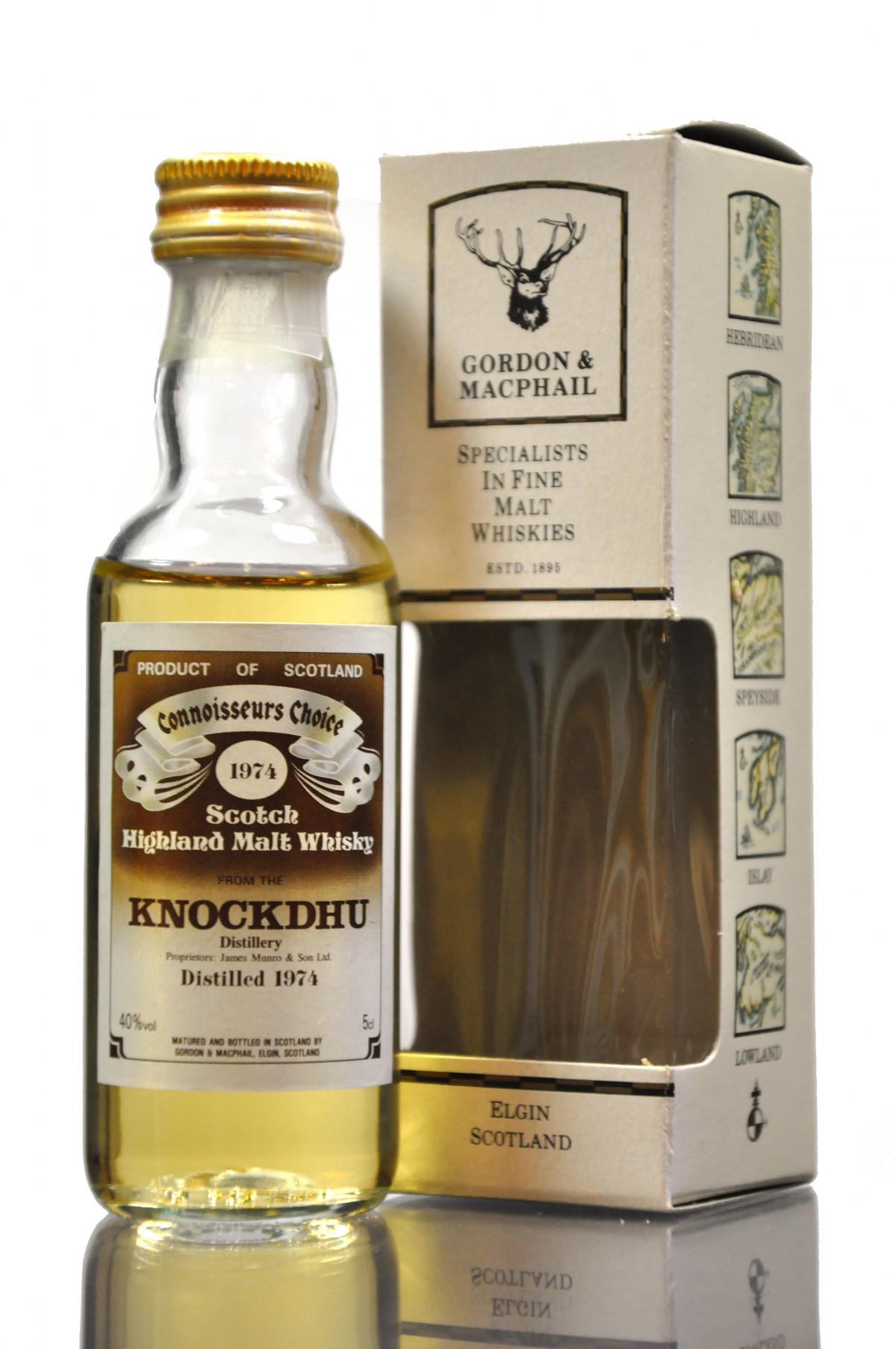 Knockdhu 1974 - Connoisseurs Choice Miniature