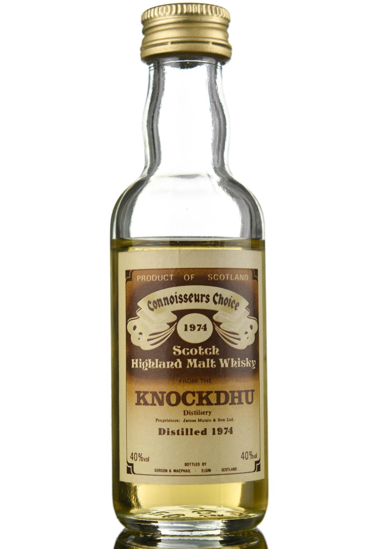 Knockdhu 1974 - Connoisseurs Choice Miniature