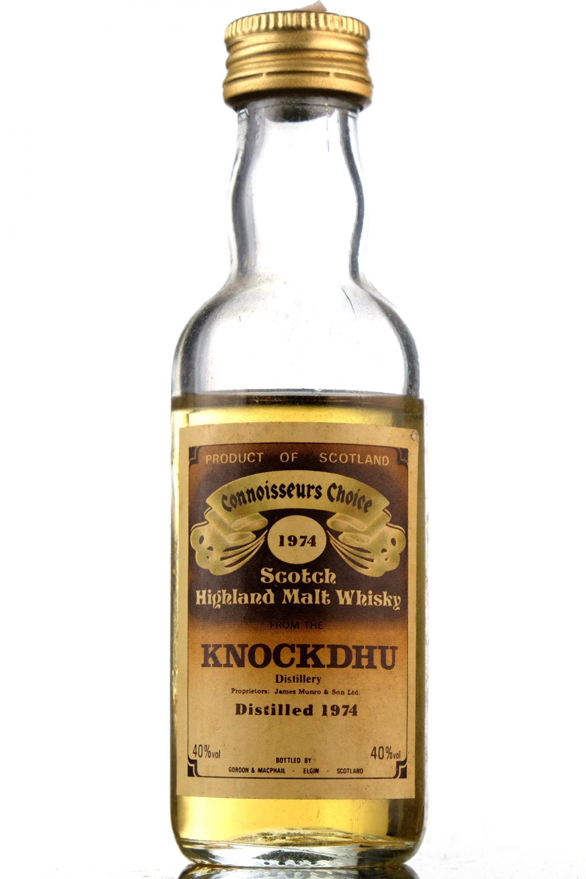 Knockdhu 1974 - Connoisseurs Choice Miniature